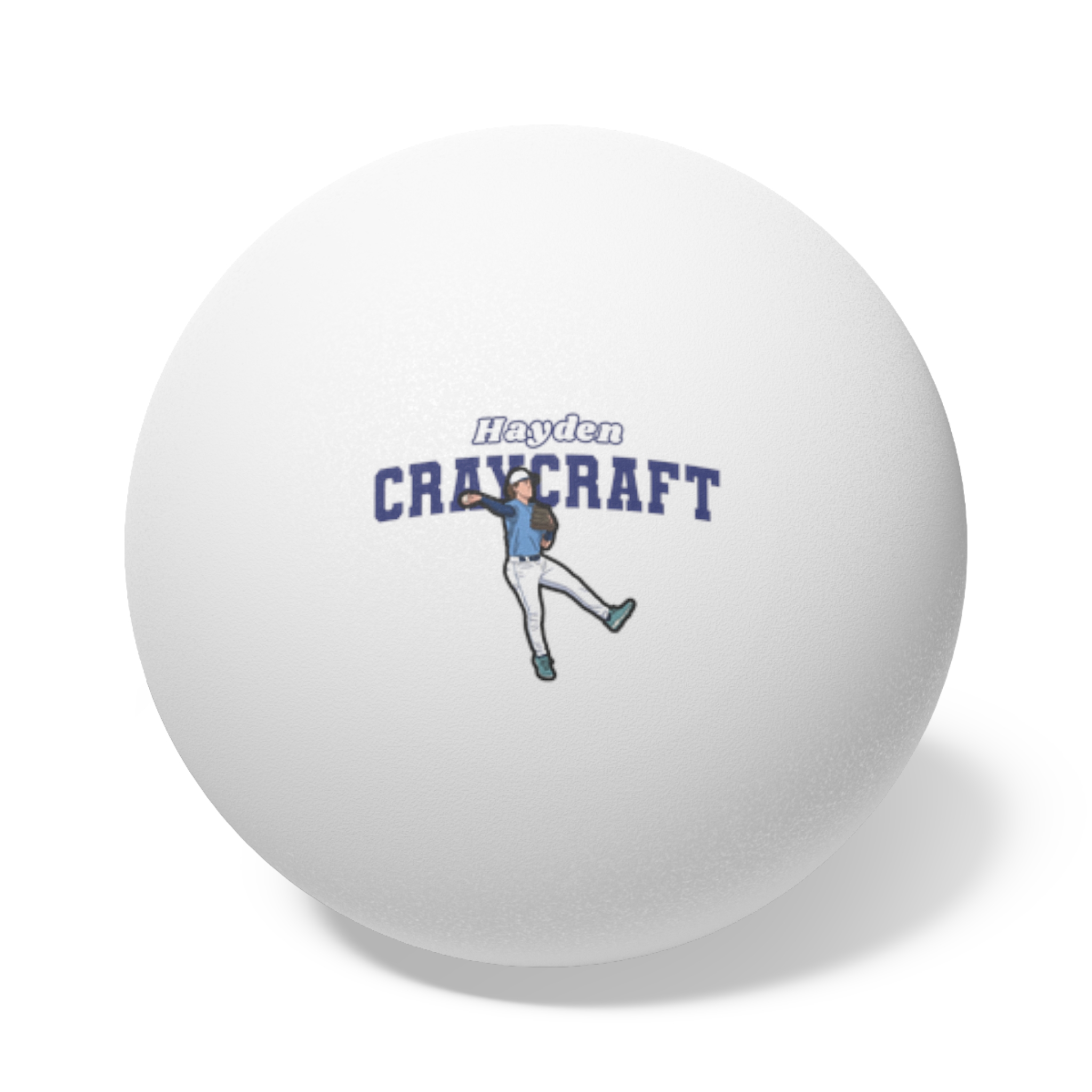 Ping Pong Balls, 6 pcs — character_name_arch in White
