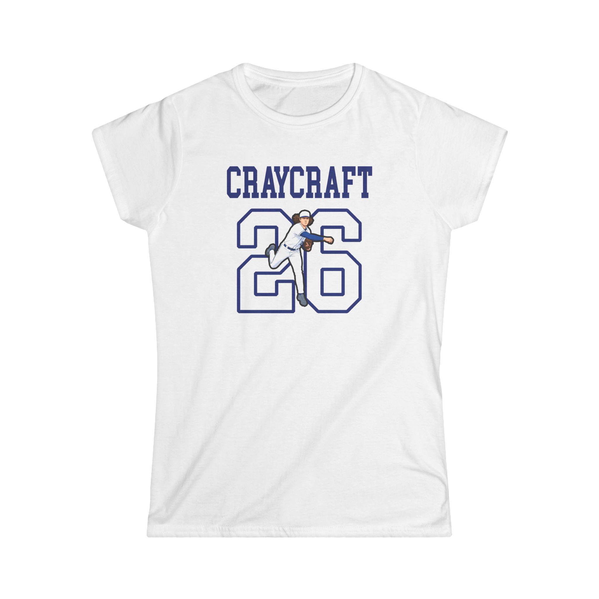 Women's Softstyle Tee — character_shirsey in White