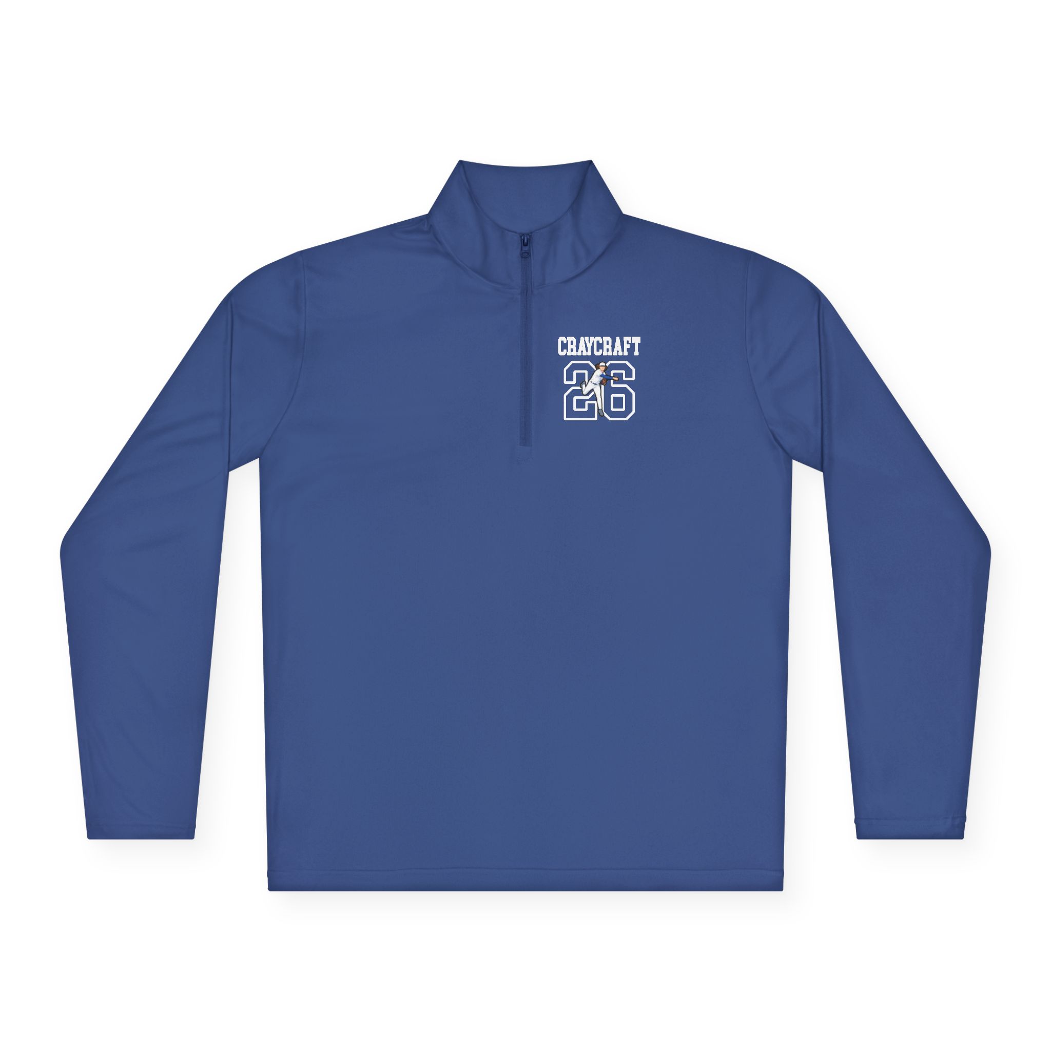 Q-Zip Pullover — character_shirsey in Royal
