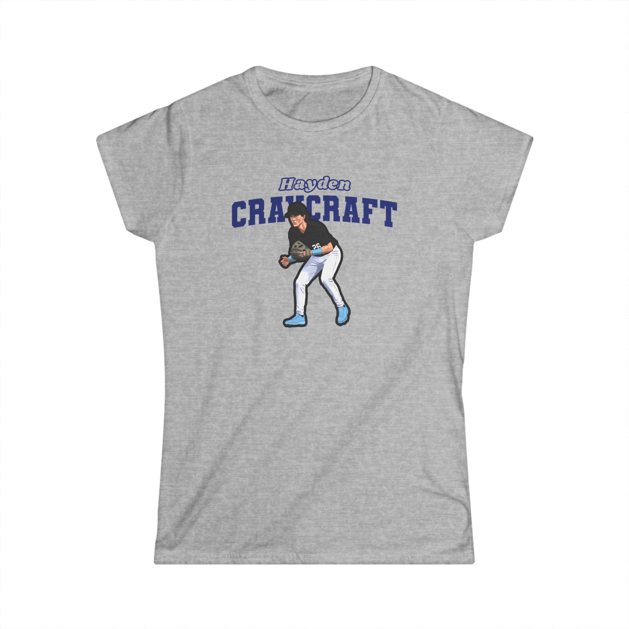 Women's Softstyle Tee — character_name_arch in Grey