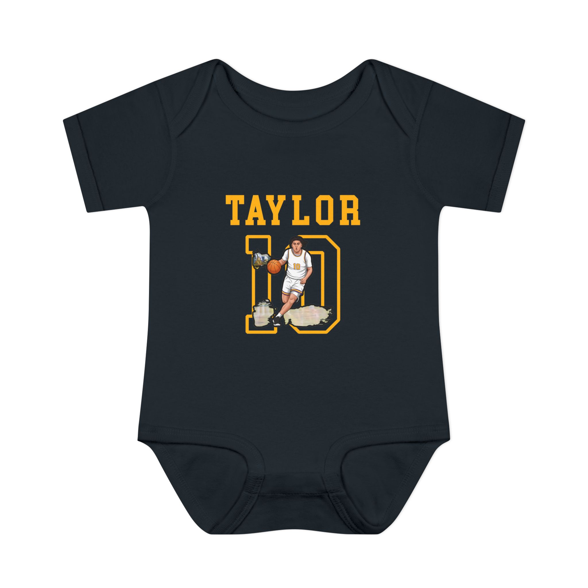Baby Onesie — character_shirsey in Black