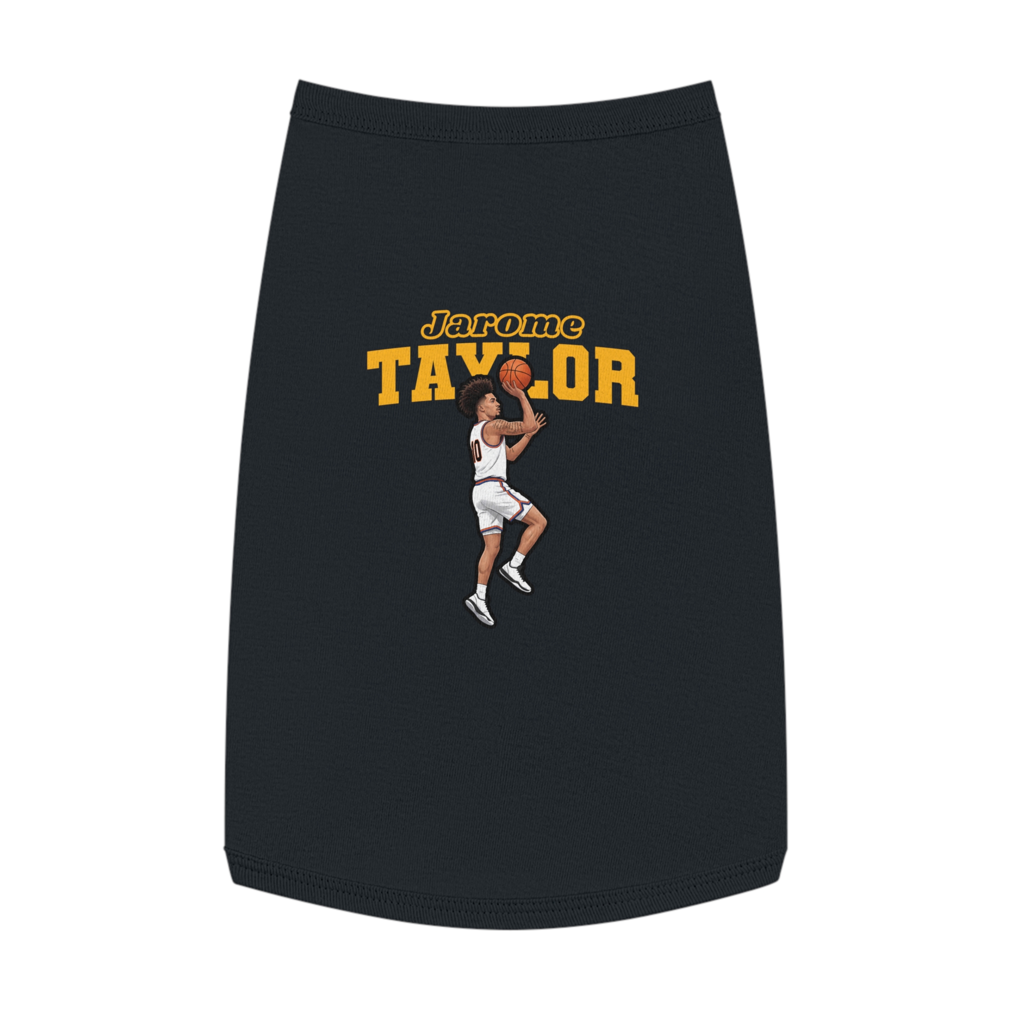 Pet Tank Top — character_name_arch in White