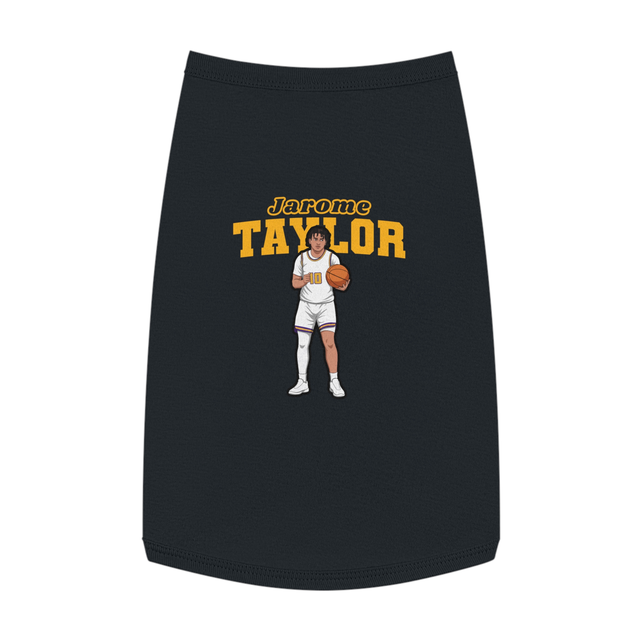 Pet Tank Top — character_name_arch in Black