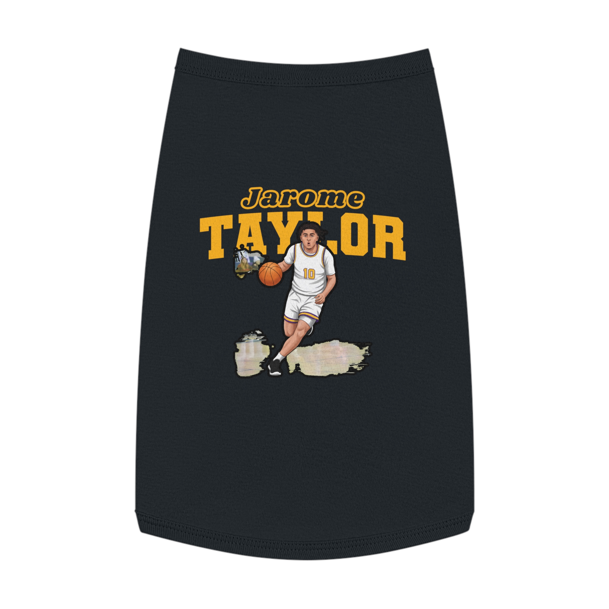 Pet Tank Top — character_name_arch in Black