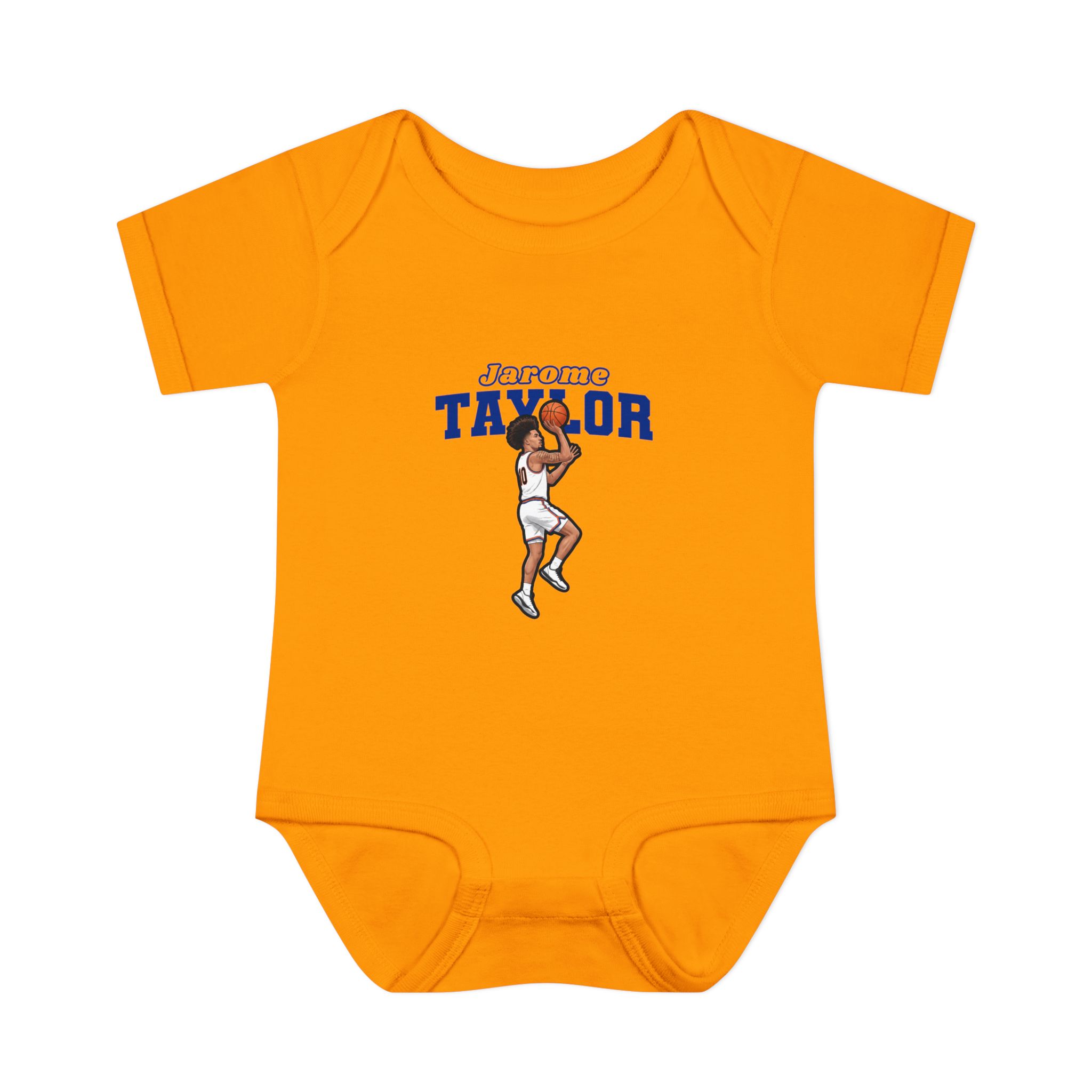Baby Onesie — character_name_arch in Gold