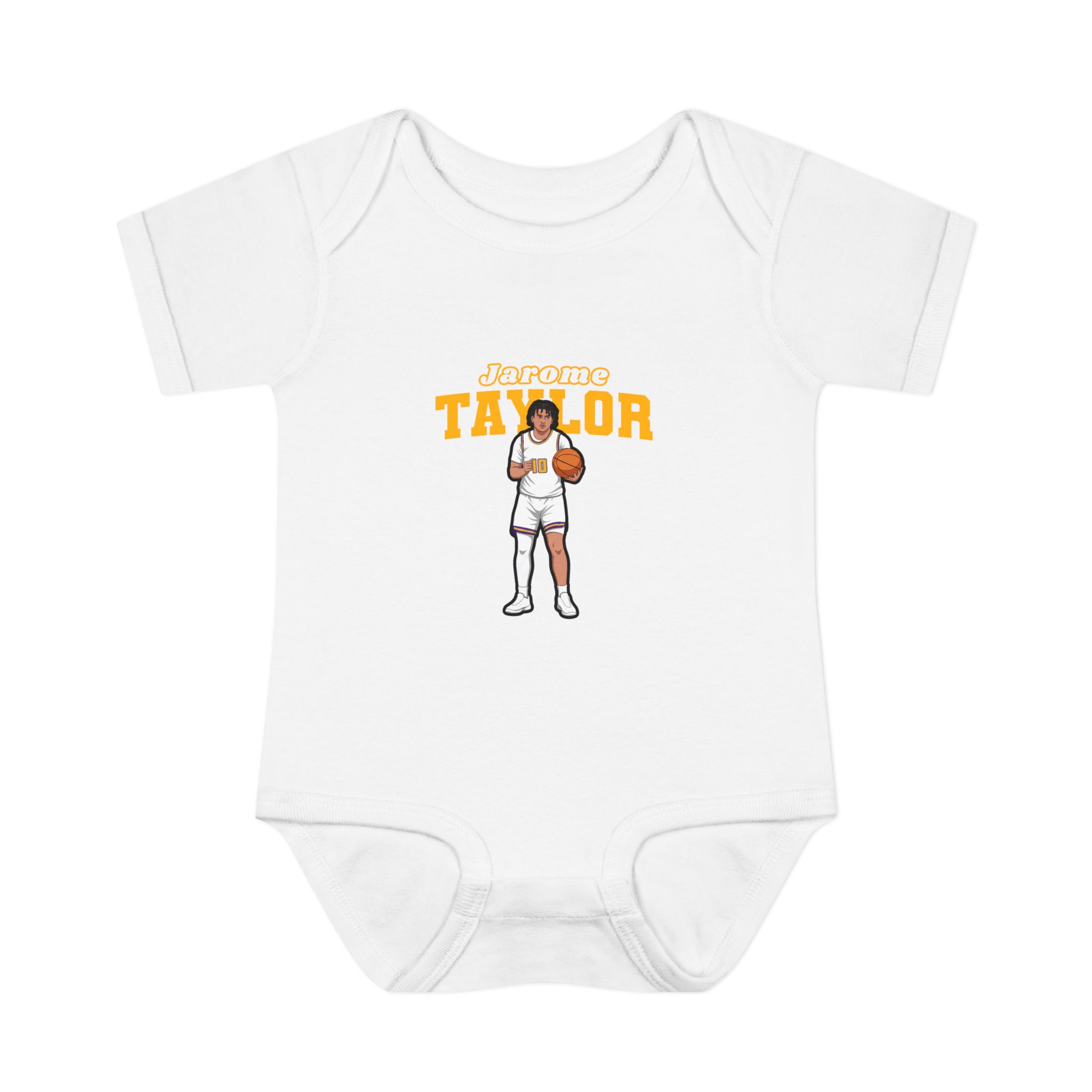 Baby Onesie — character_name_arch in White