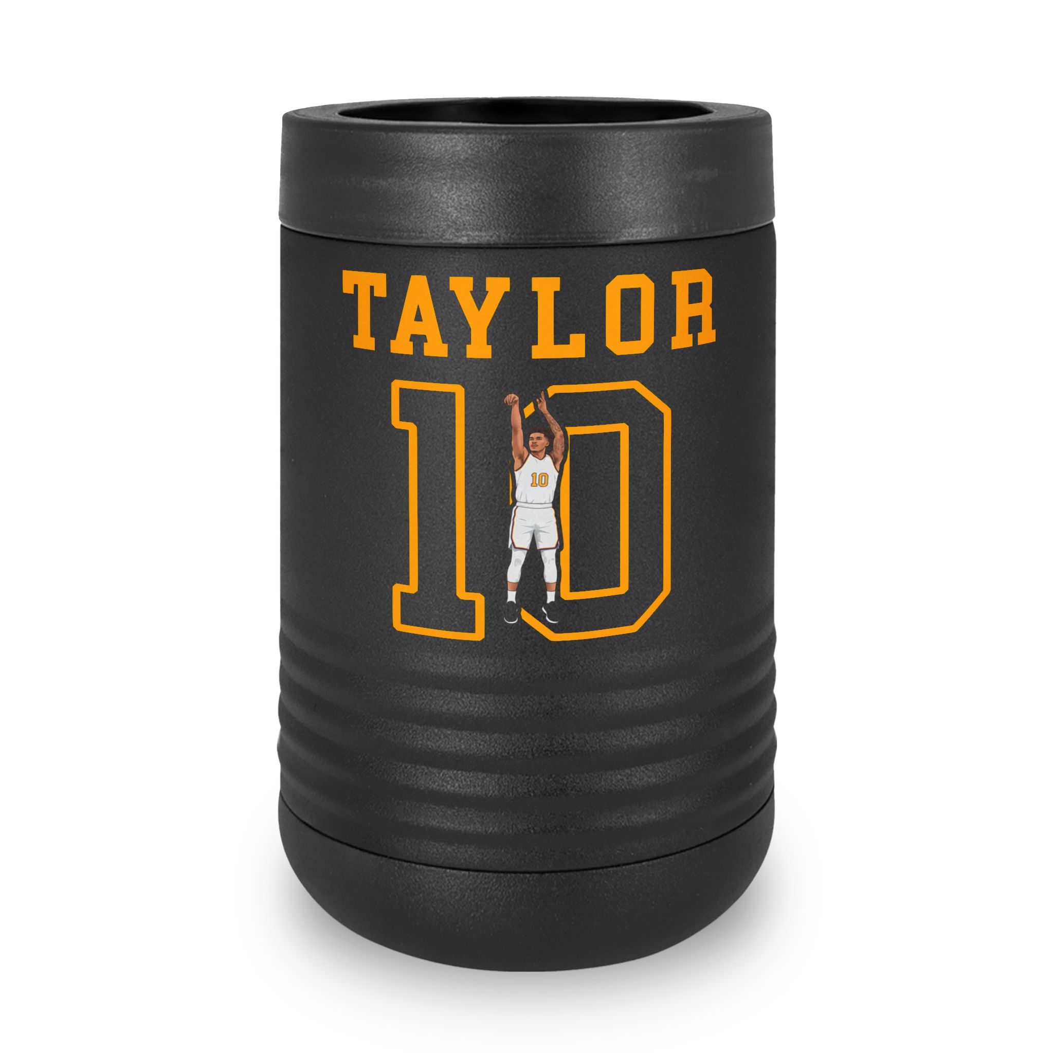Stainless Can Cooler — character_shirsey in Black