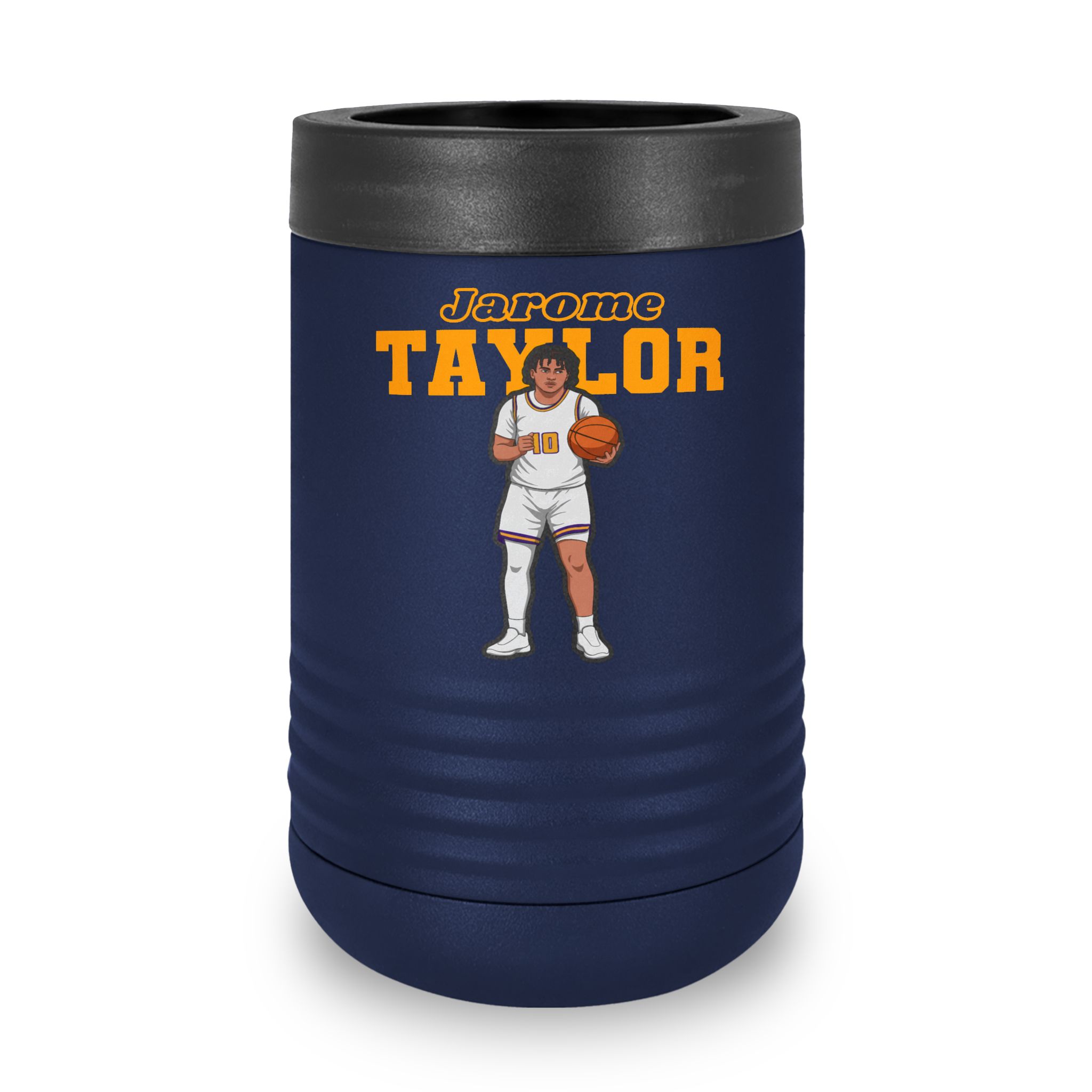 Stainless Can Cooler — character_name_arch in Navy