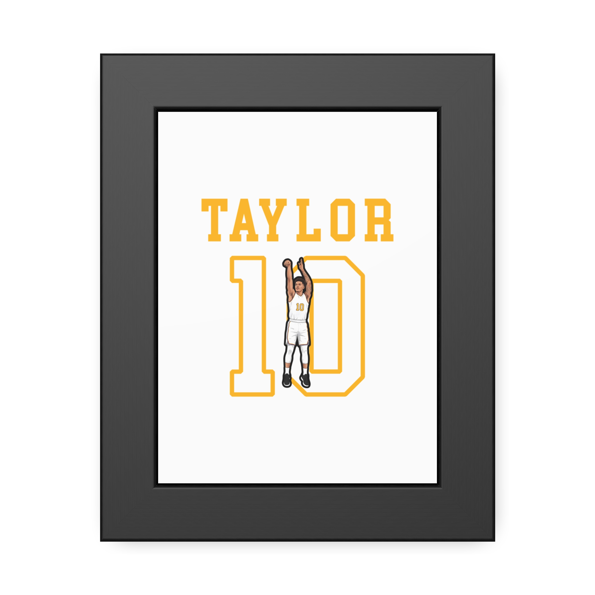Framed Poster — character_shirsey in Black