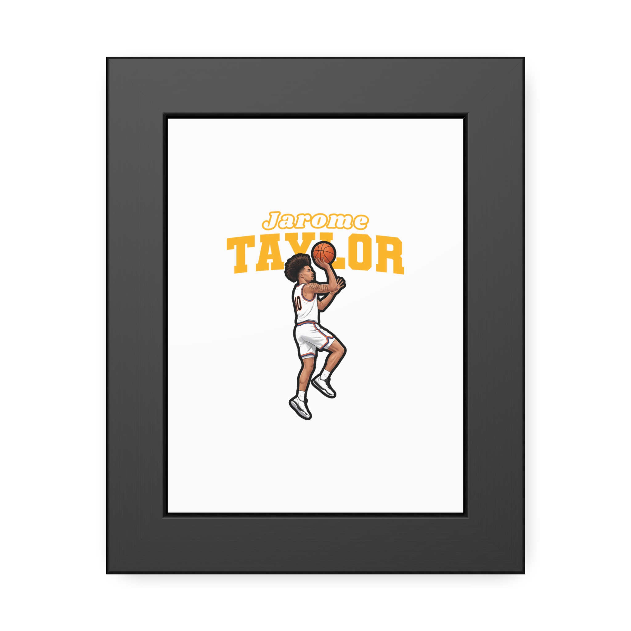 Framed Poster — character_name_arch in Black