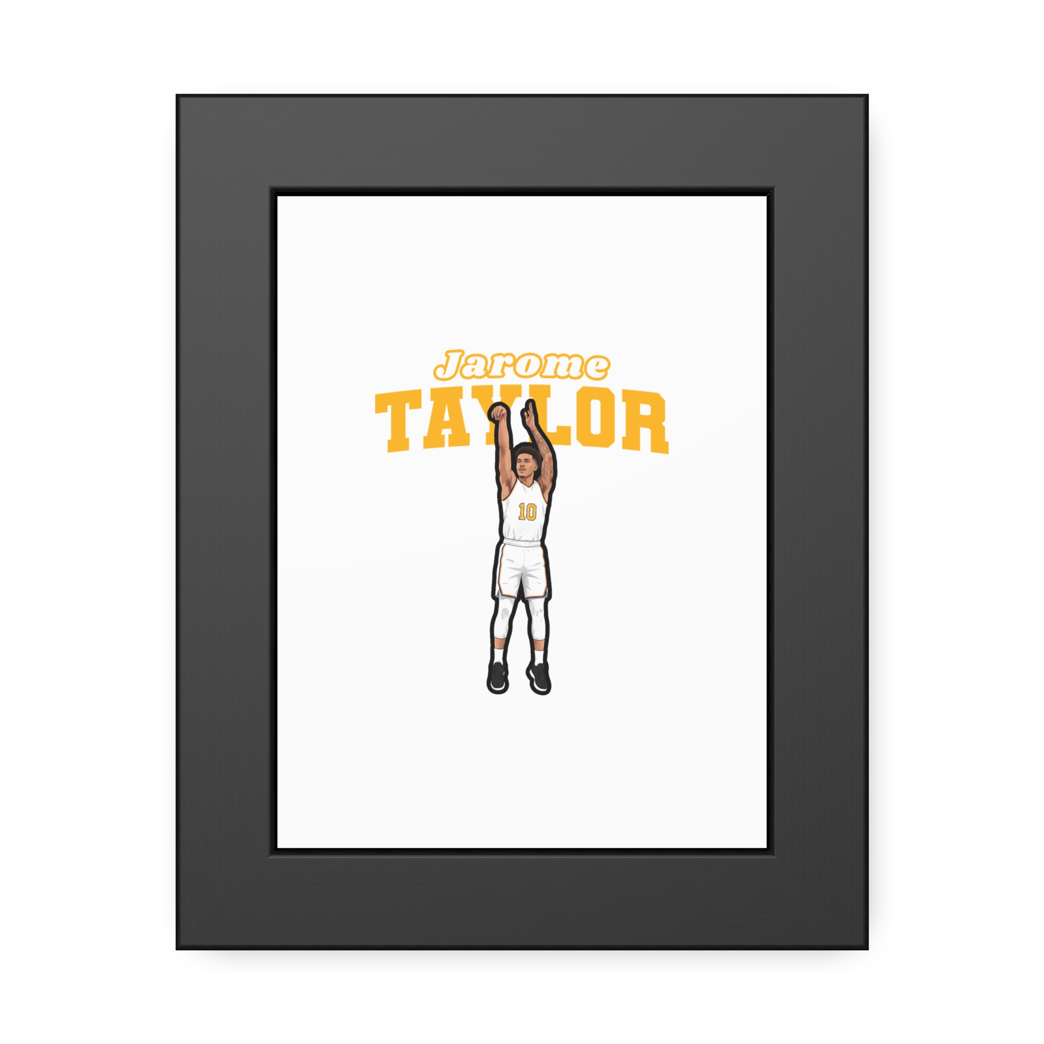 Framed Poster — character_name_arch in Black