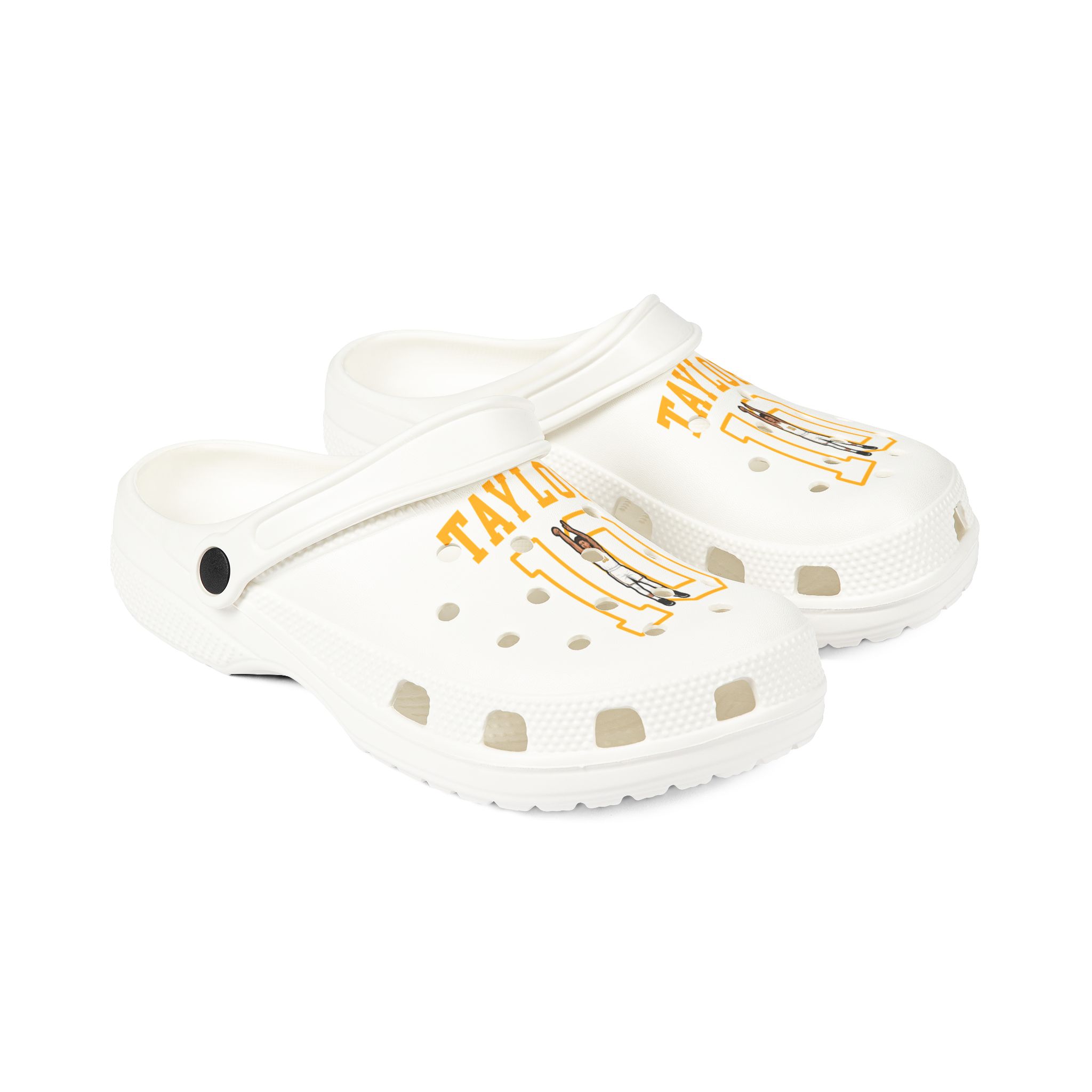 Rubber Clogs — character_shirsey in White