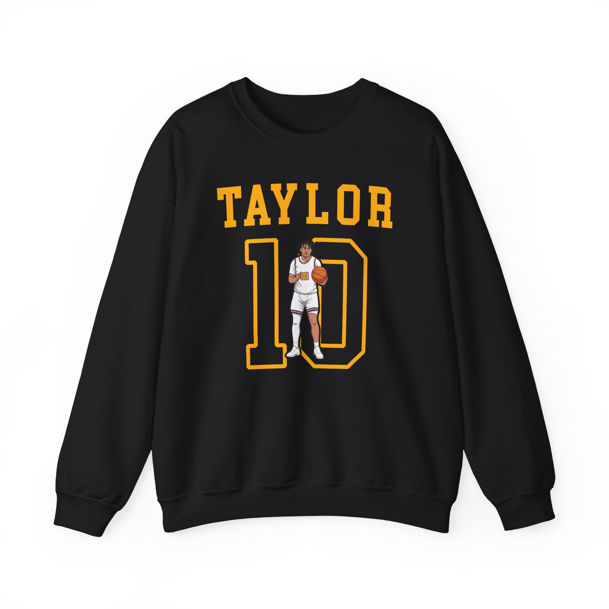 Crewneck Sweatshirt — character_shirsey in Black