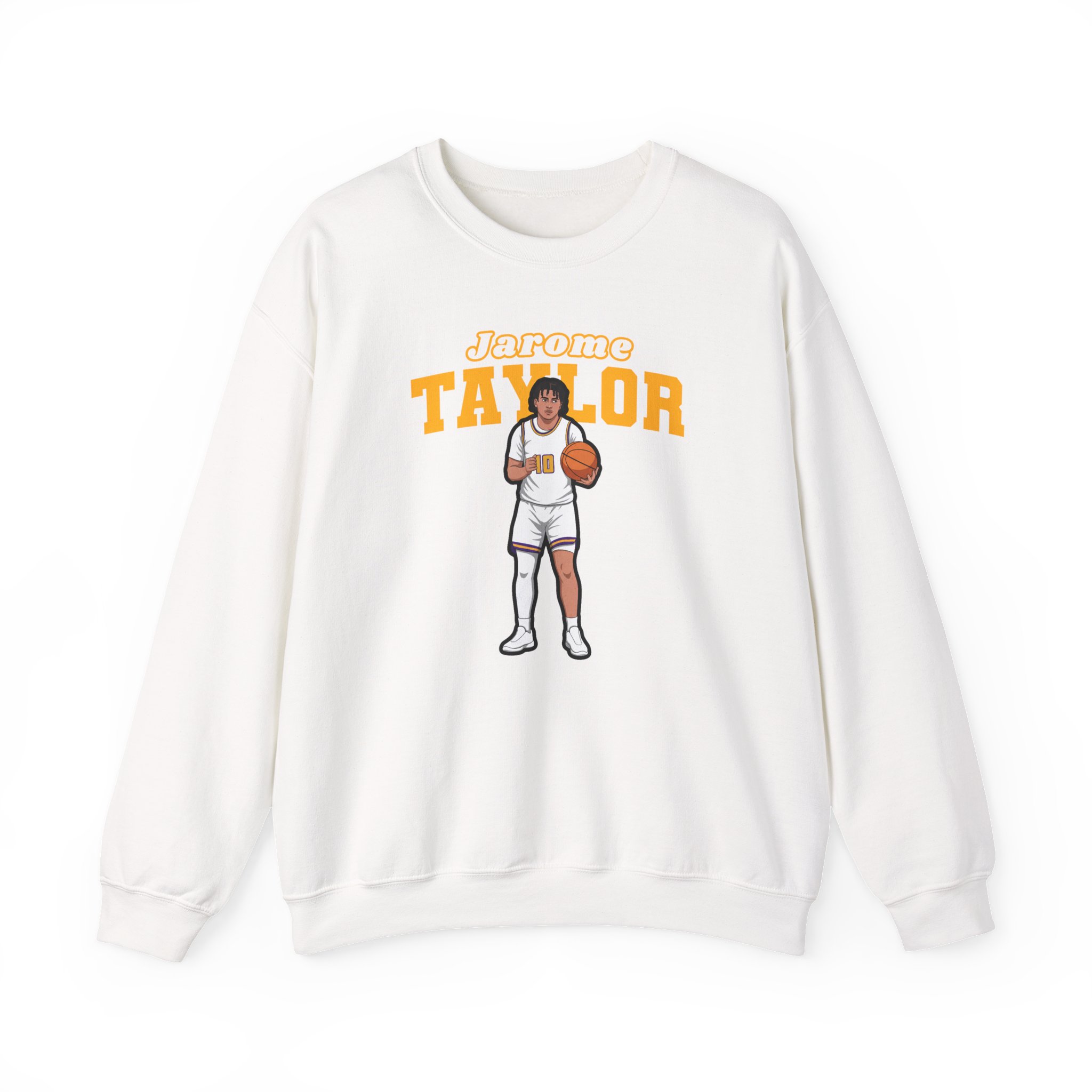 Crewneck Sweatshirt — character_name_arch in White
