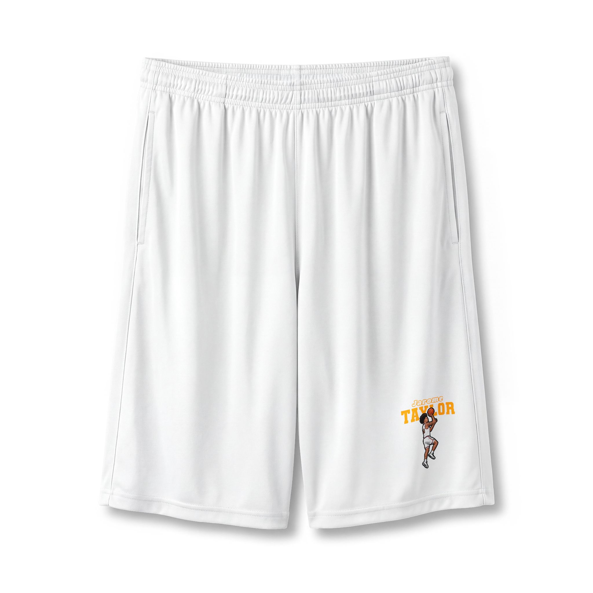 Shorts — character_name_arch in White