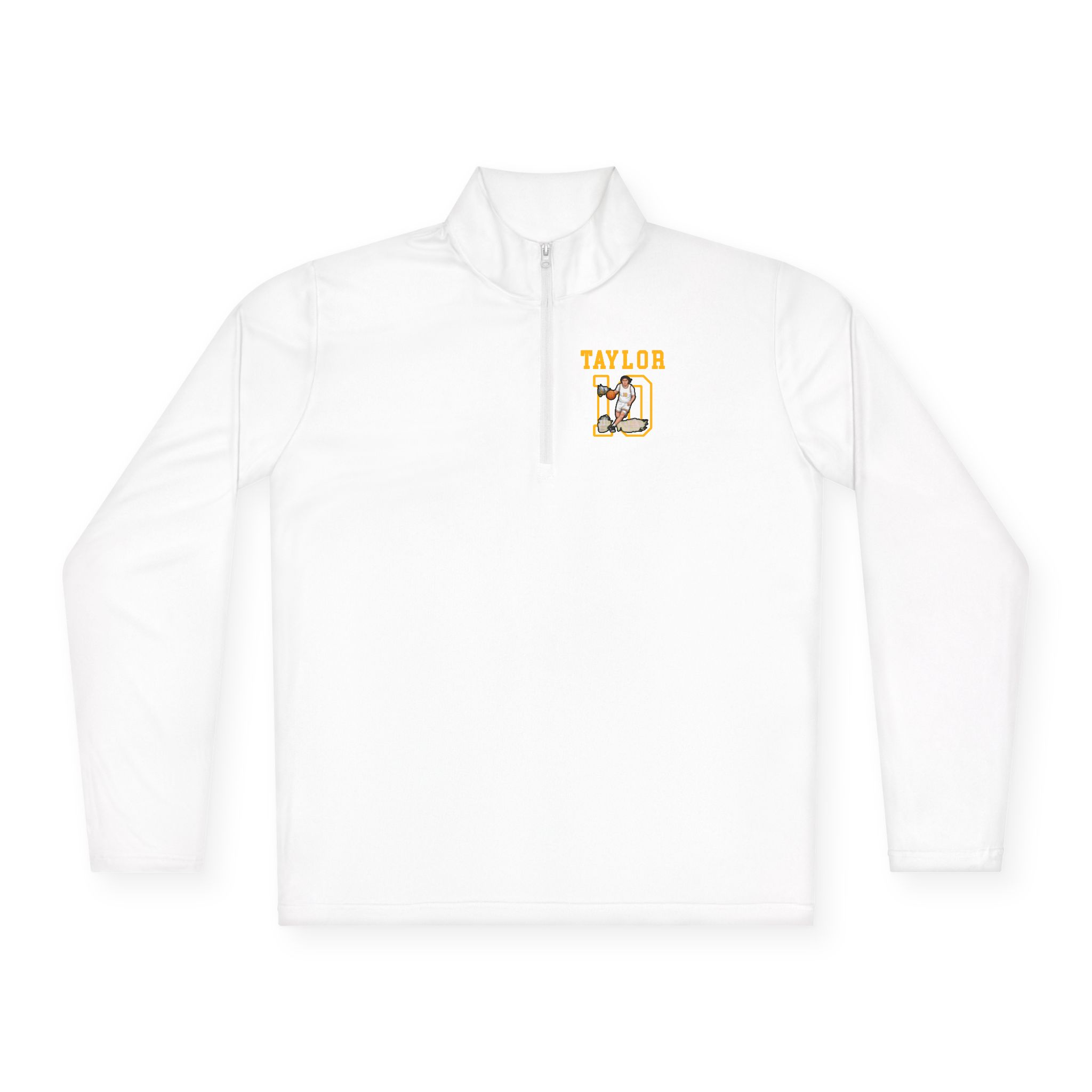 Q-Zip Pullover — character_shirsey in White