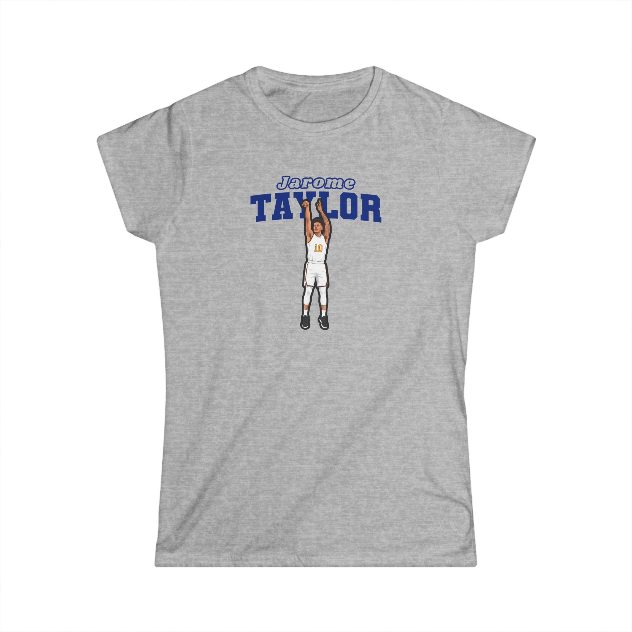 Women's Softstyle Tee — character_name_arch in Grey