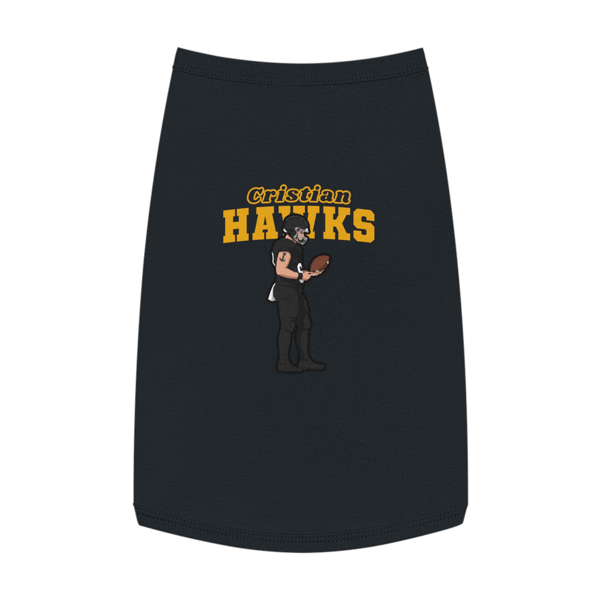 Pet Tank Top — character_name_arch in Black