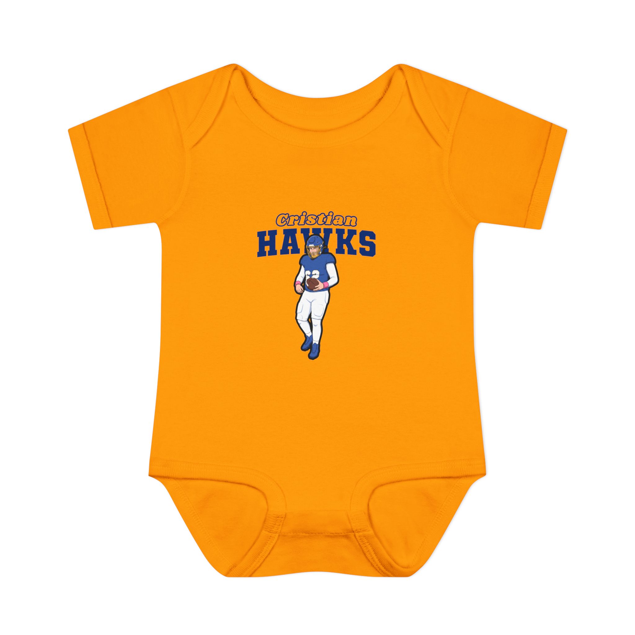 Baby Onesie — character_name_arch in Gold