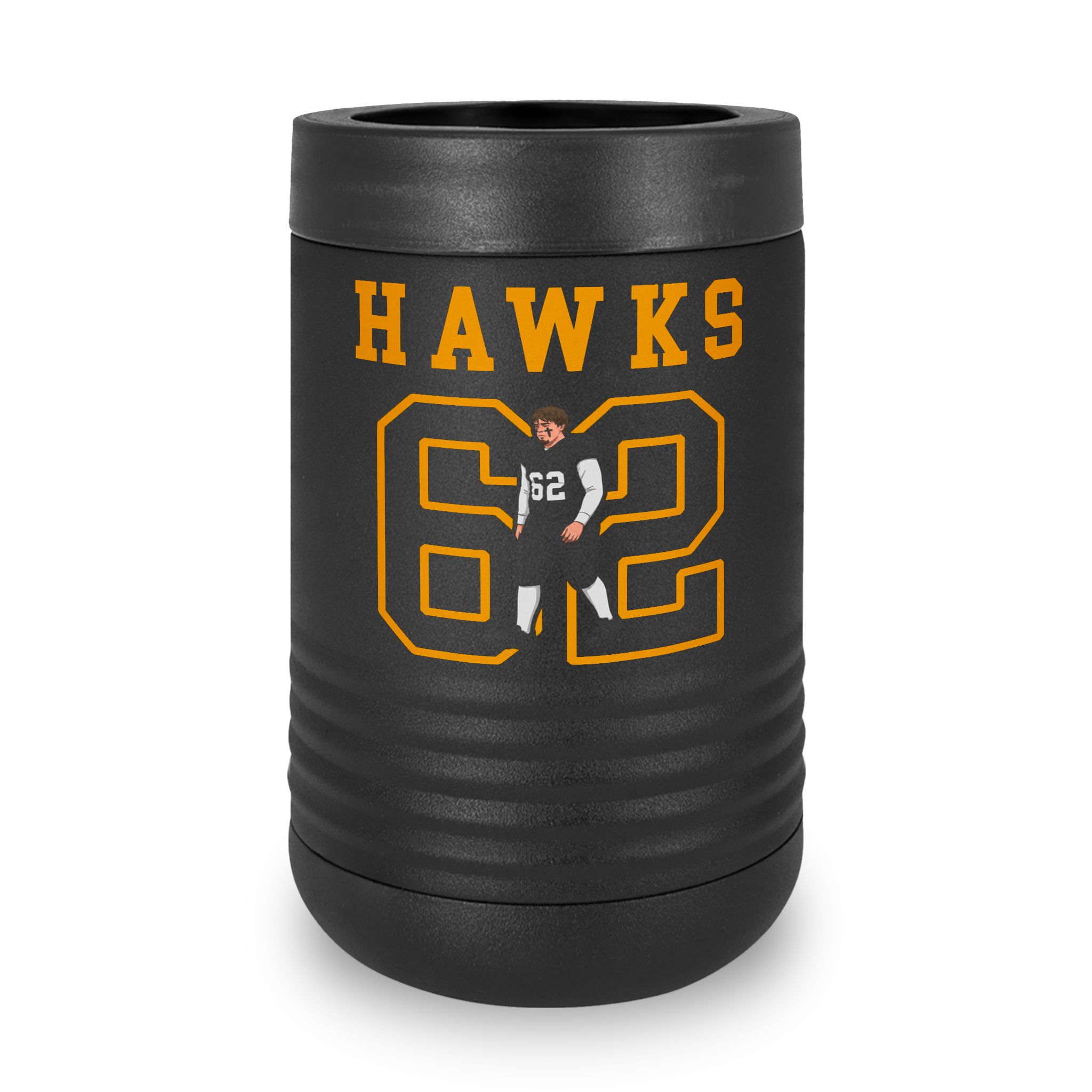 Stainless Can Cooler — character_shirsey in Black