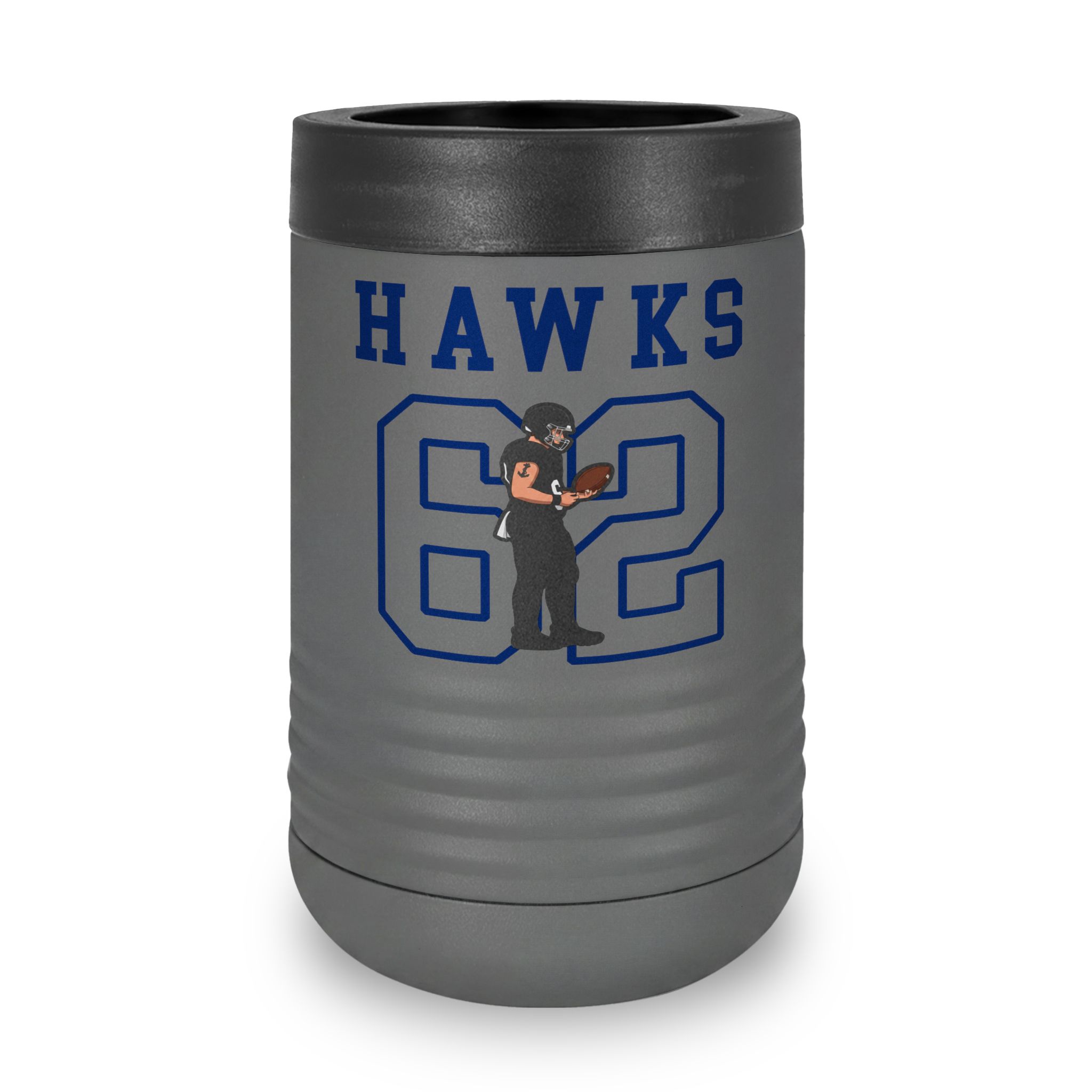 Stainless Can Cooler — character_shirsey in Grey
