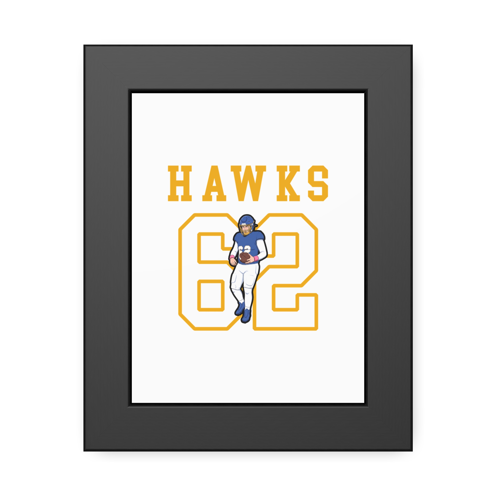 Framed Poster — character_shirsey in Black