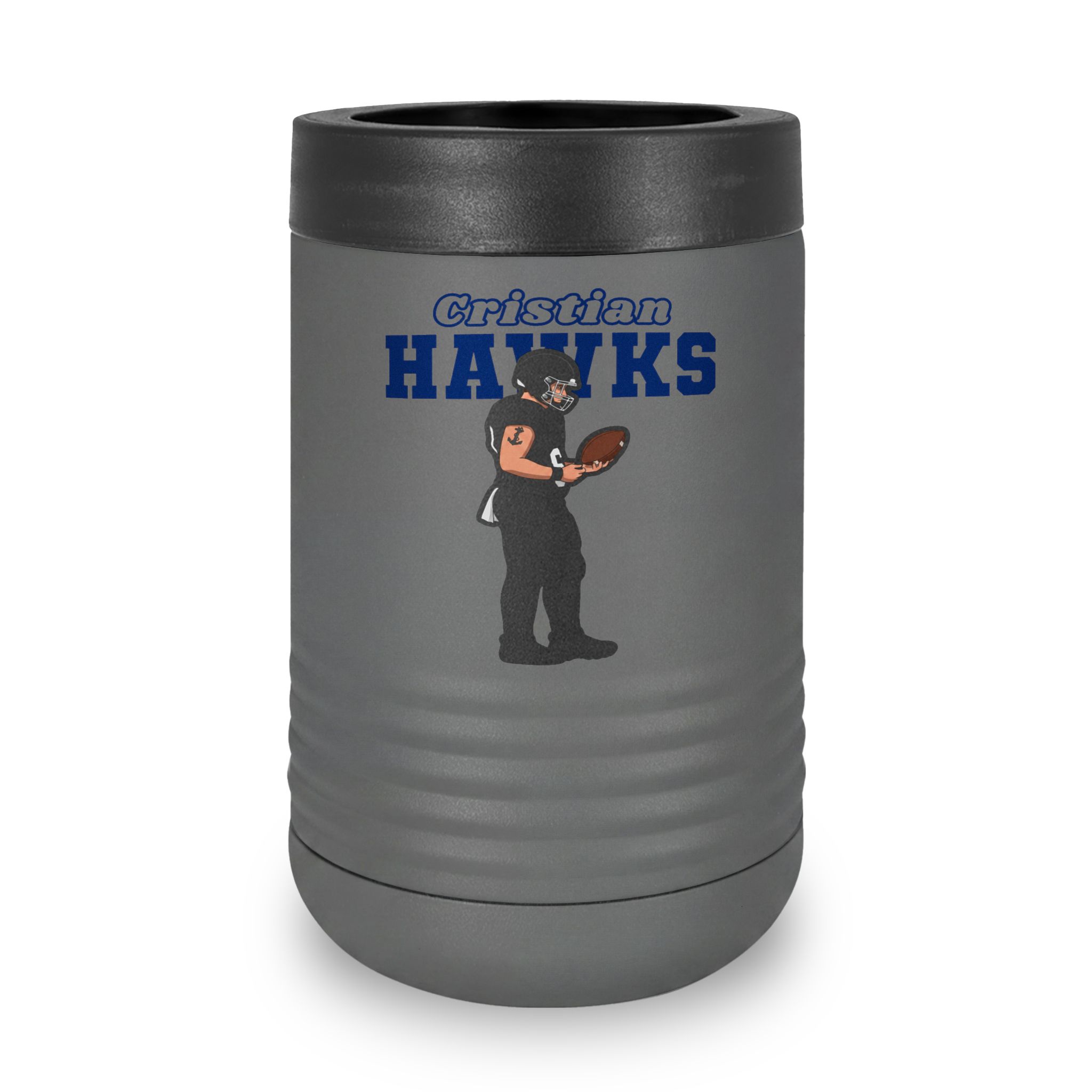 Stainless Can Cooler — character_name_arch in Grey