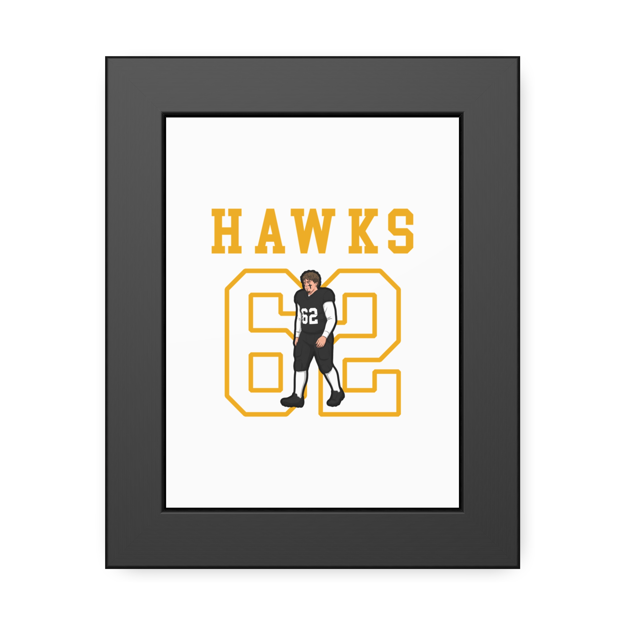 Framed Poster — character_shirsey in Black