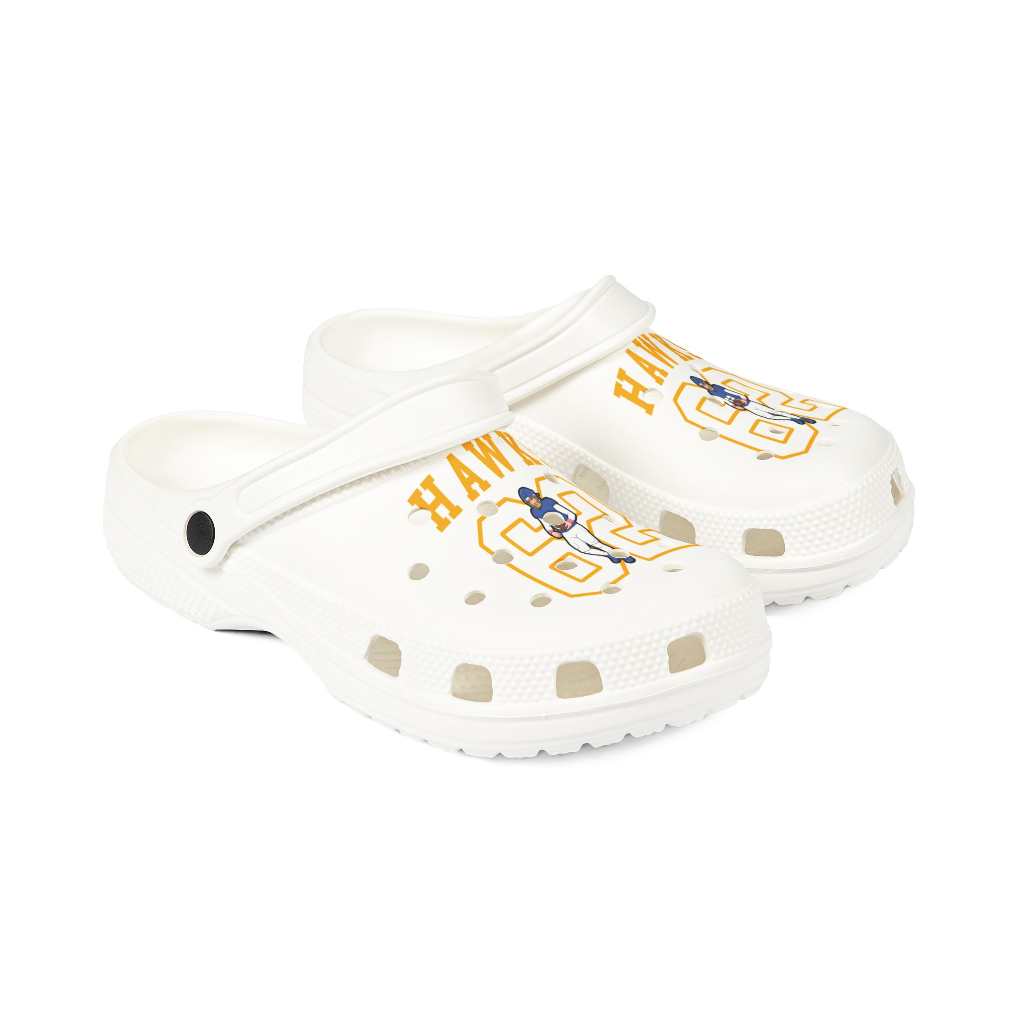 Rubber Clogs — character_shirsey in White