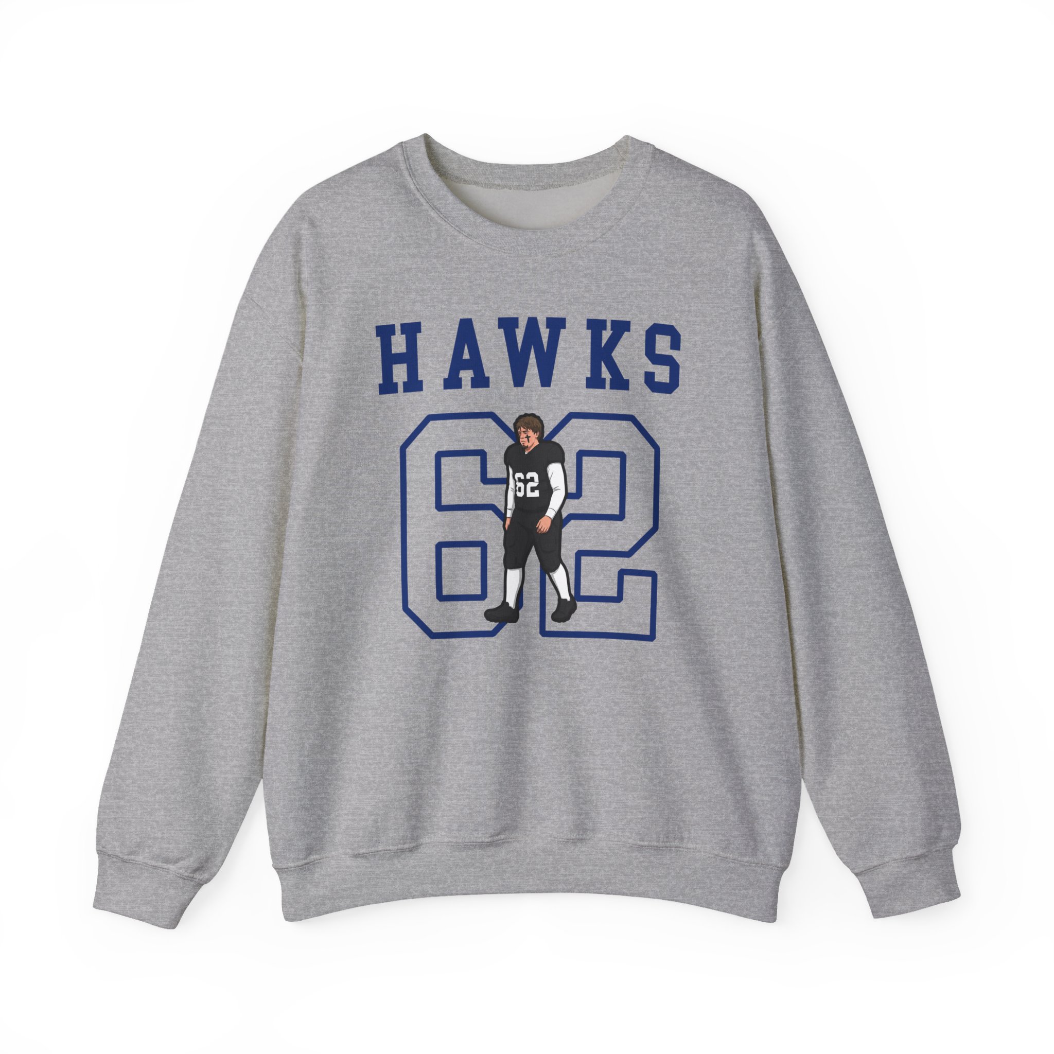 Crewneck Sweatshirt — character_shirsey in Grey