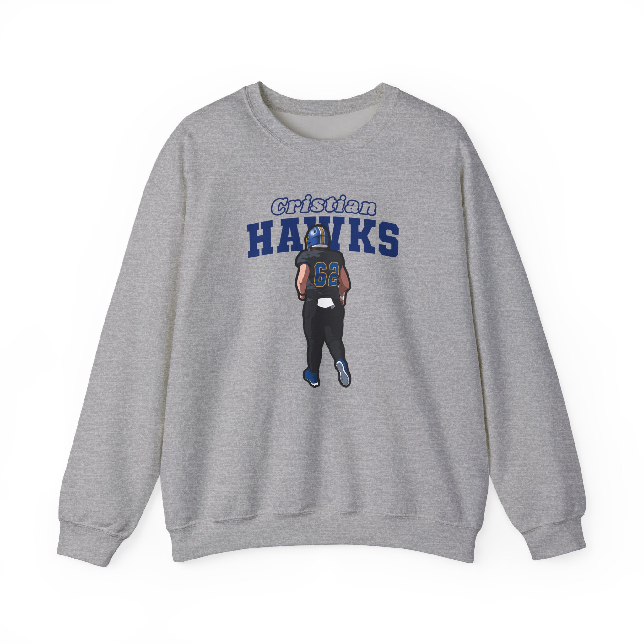 Crewneck Sweatshirt — character_name_arch in Grey