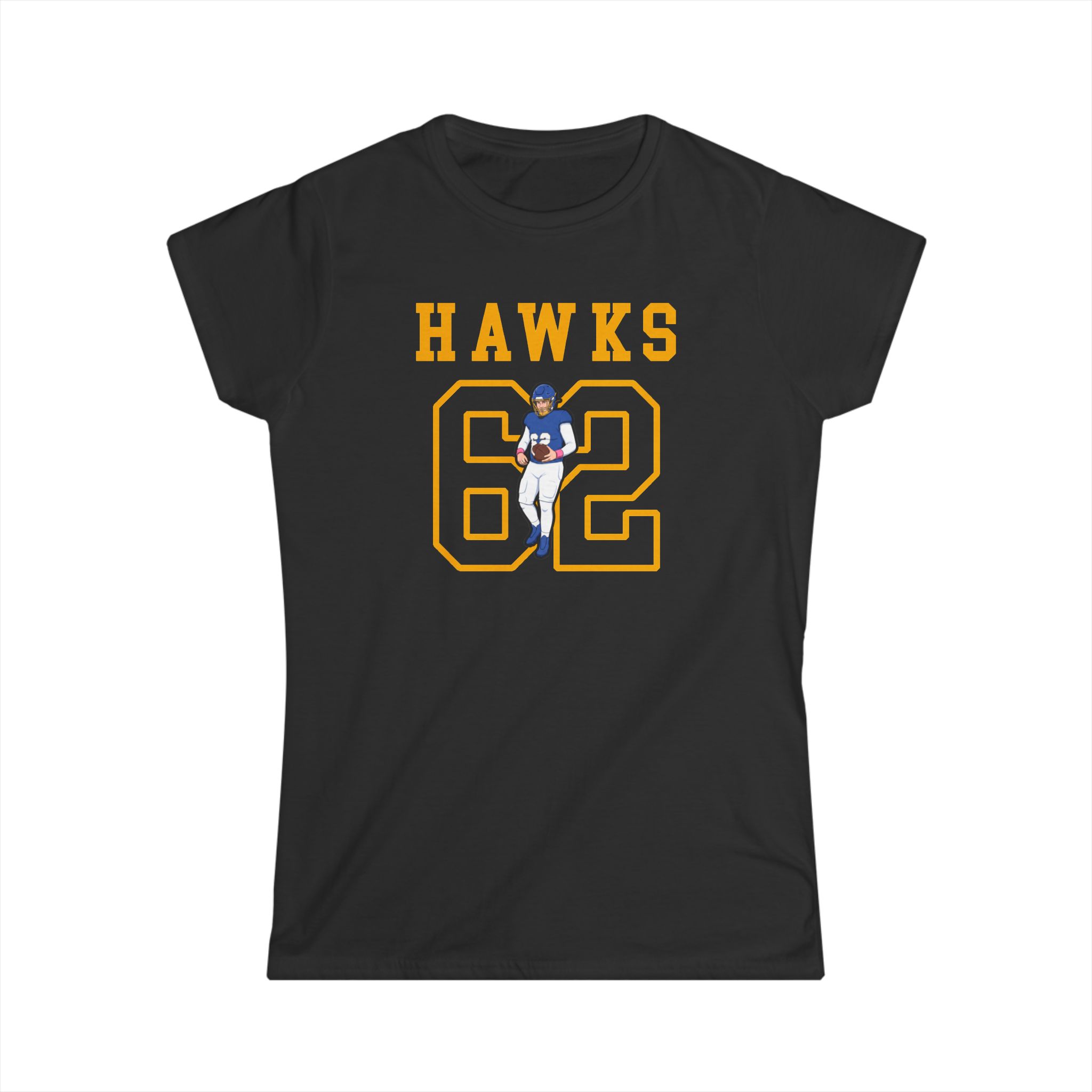 Women's Softstyle Tee — character_shirsey in Black