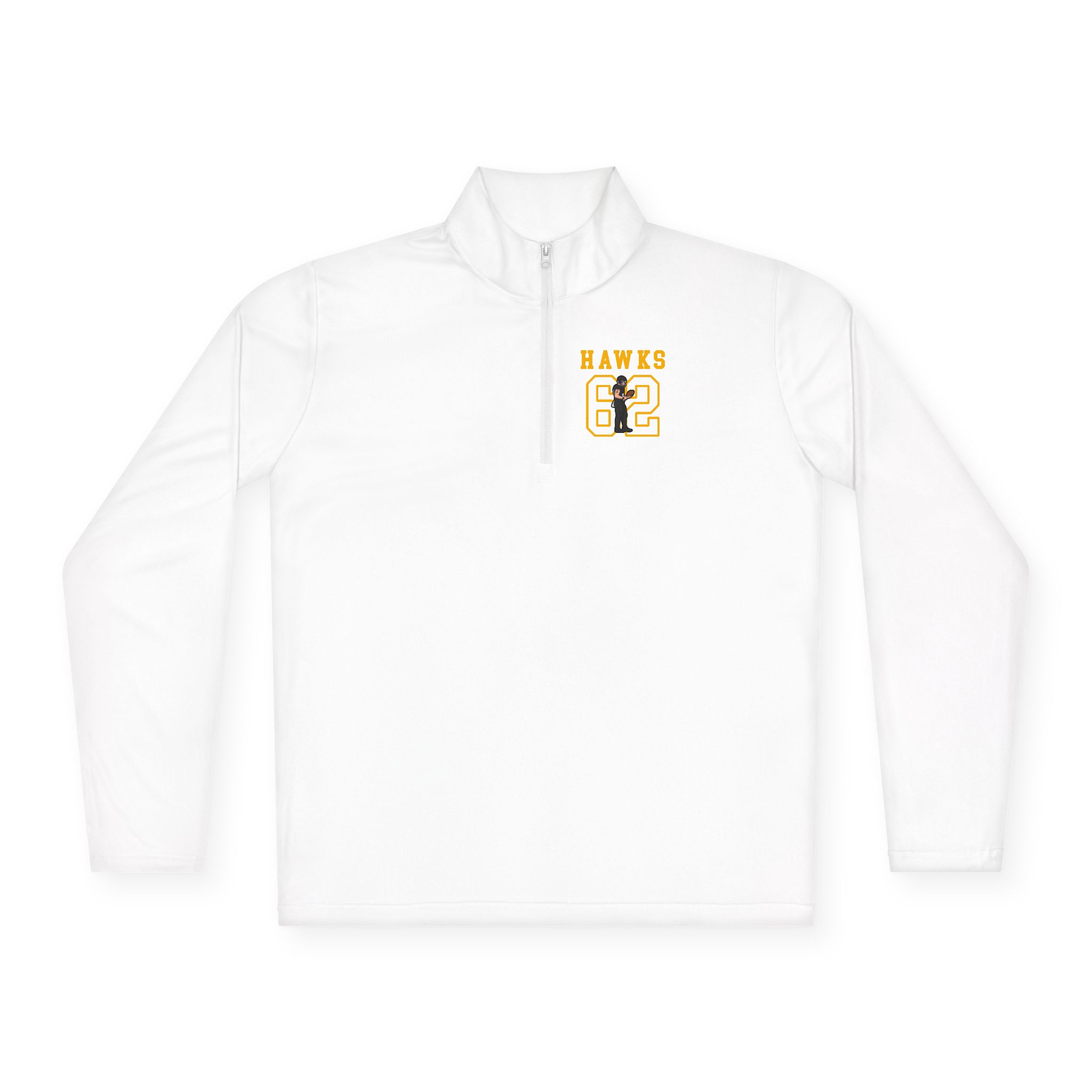 Q-Zip Pullover — character_shirsey in White