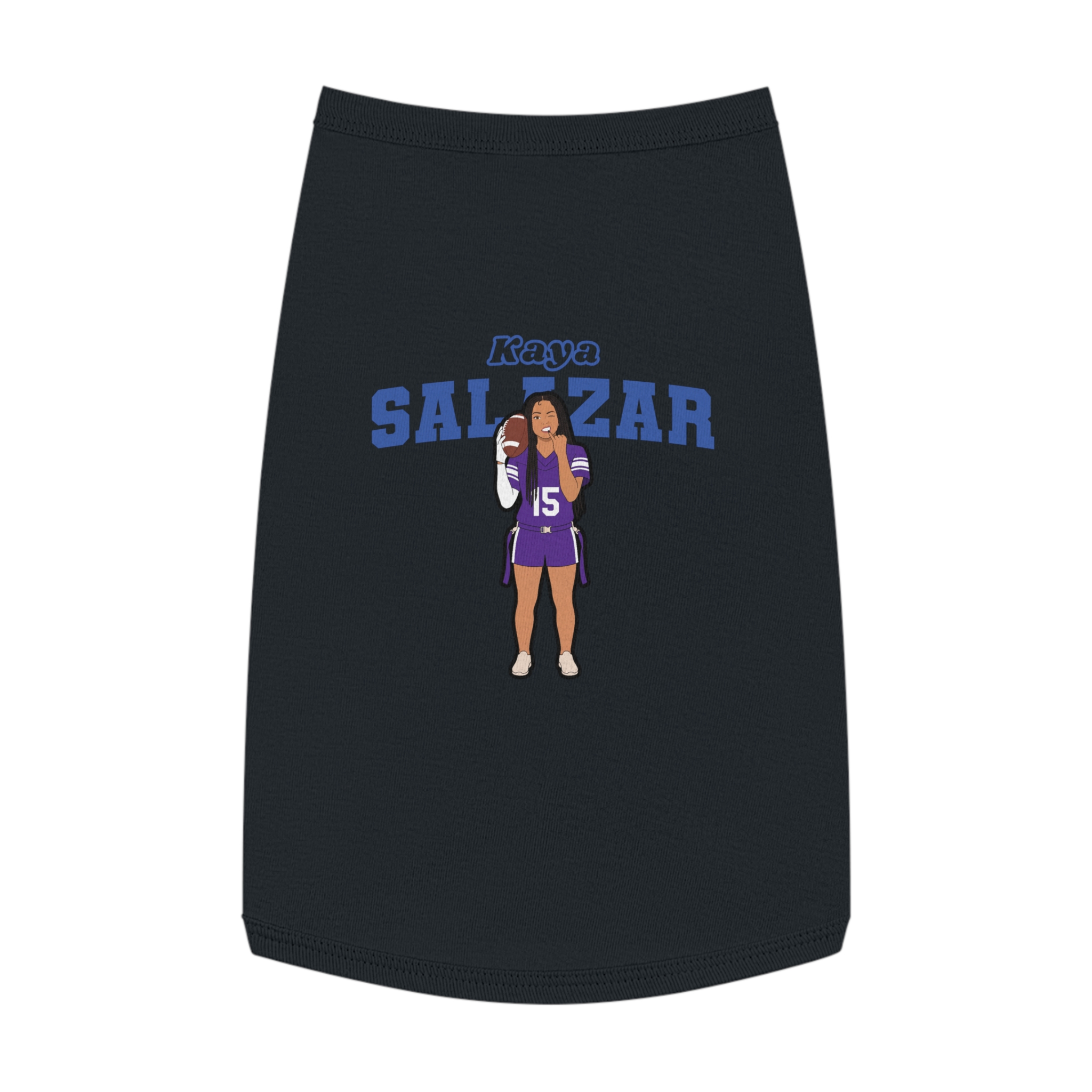 Pet Tank Top — character_name_arch in White