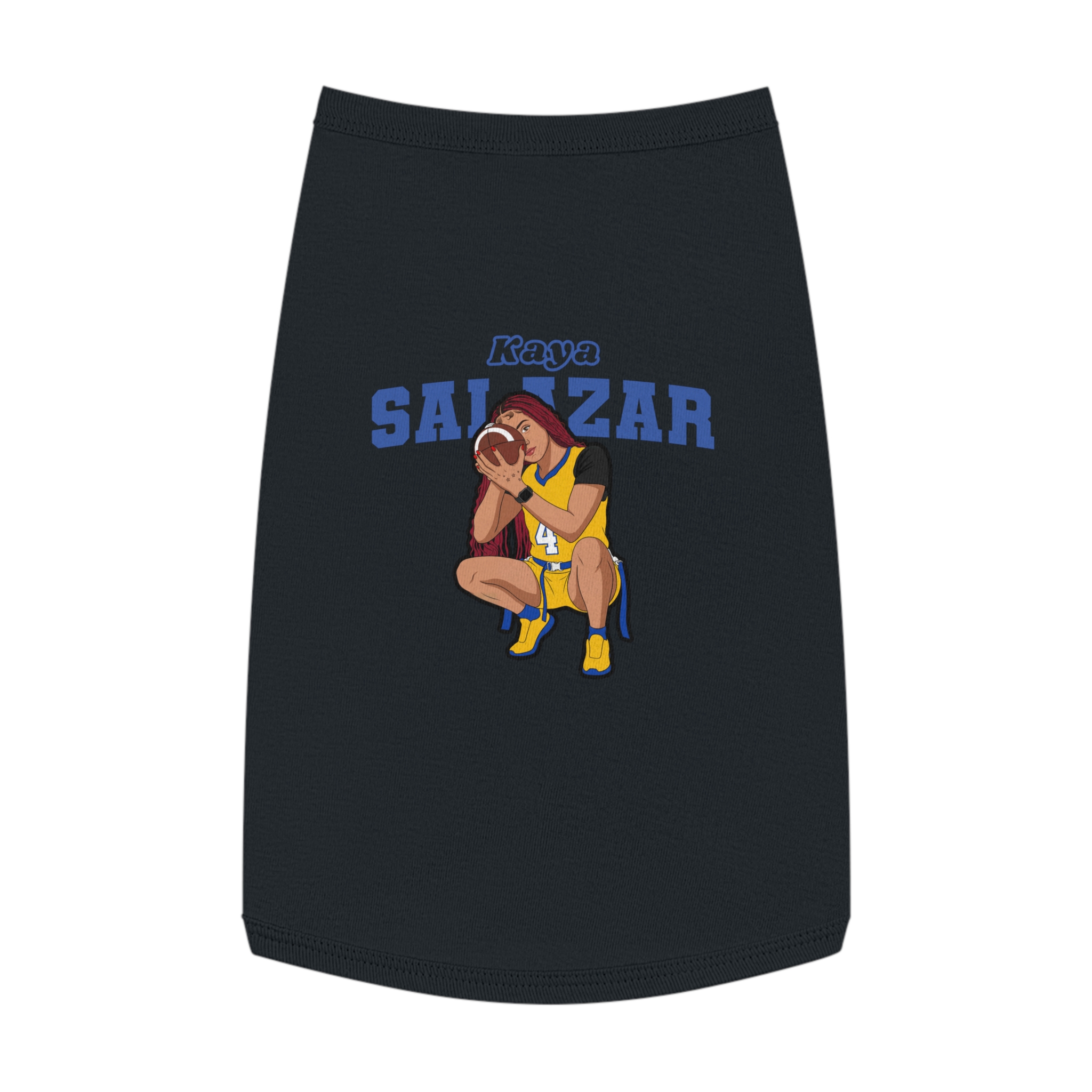 Pet Tank Top — character_name_arch in Black