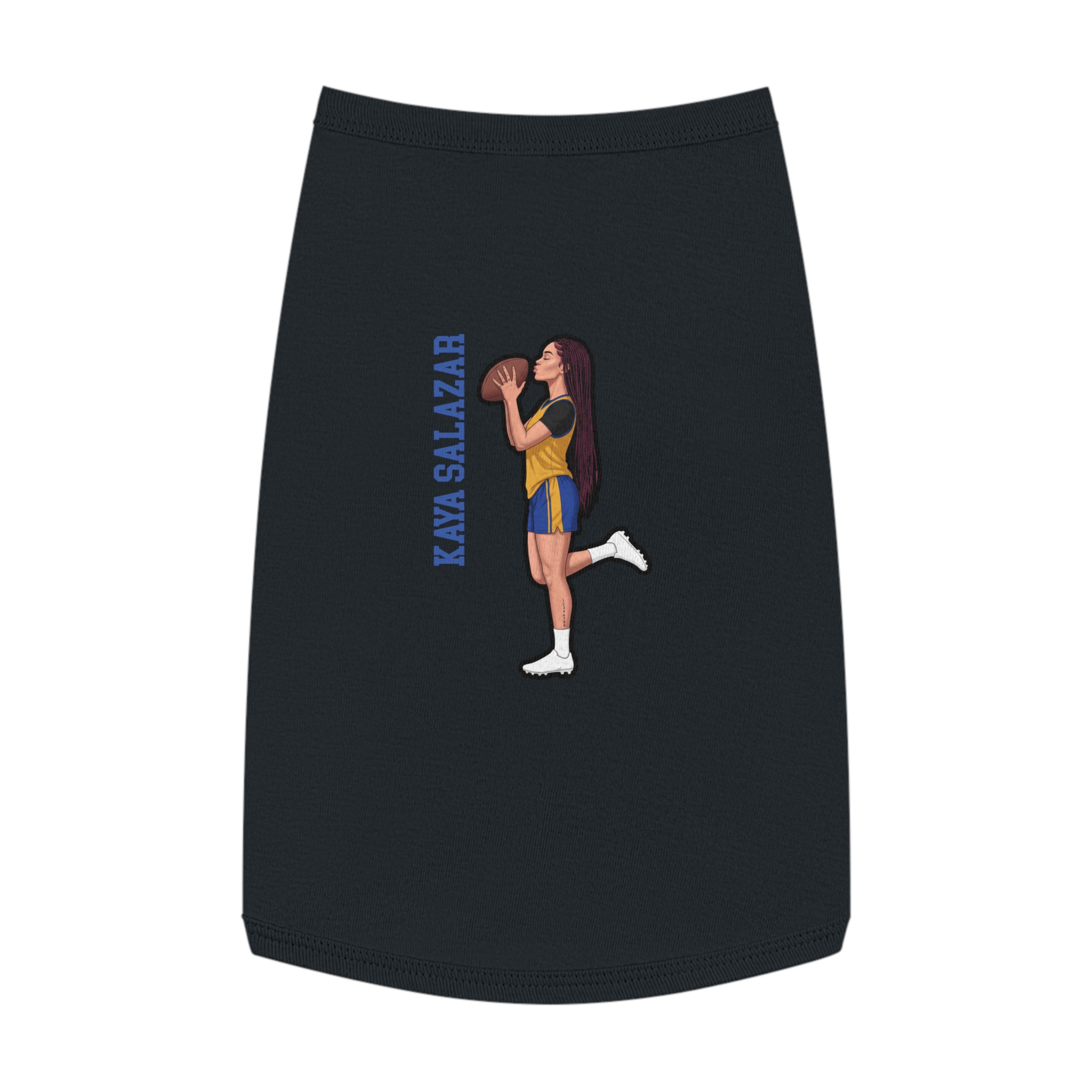 Pet Tank Top — character_name_vertical in White