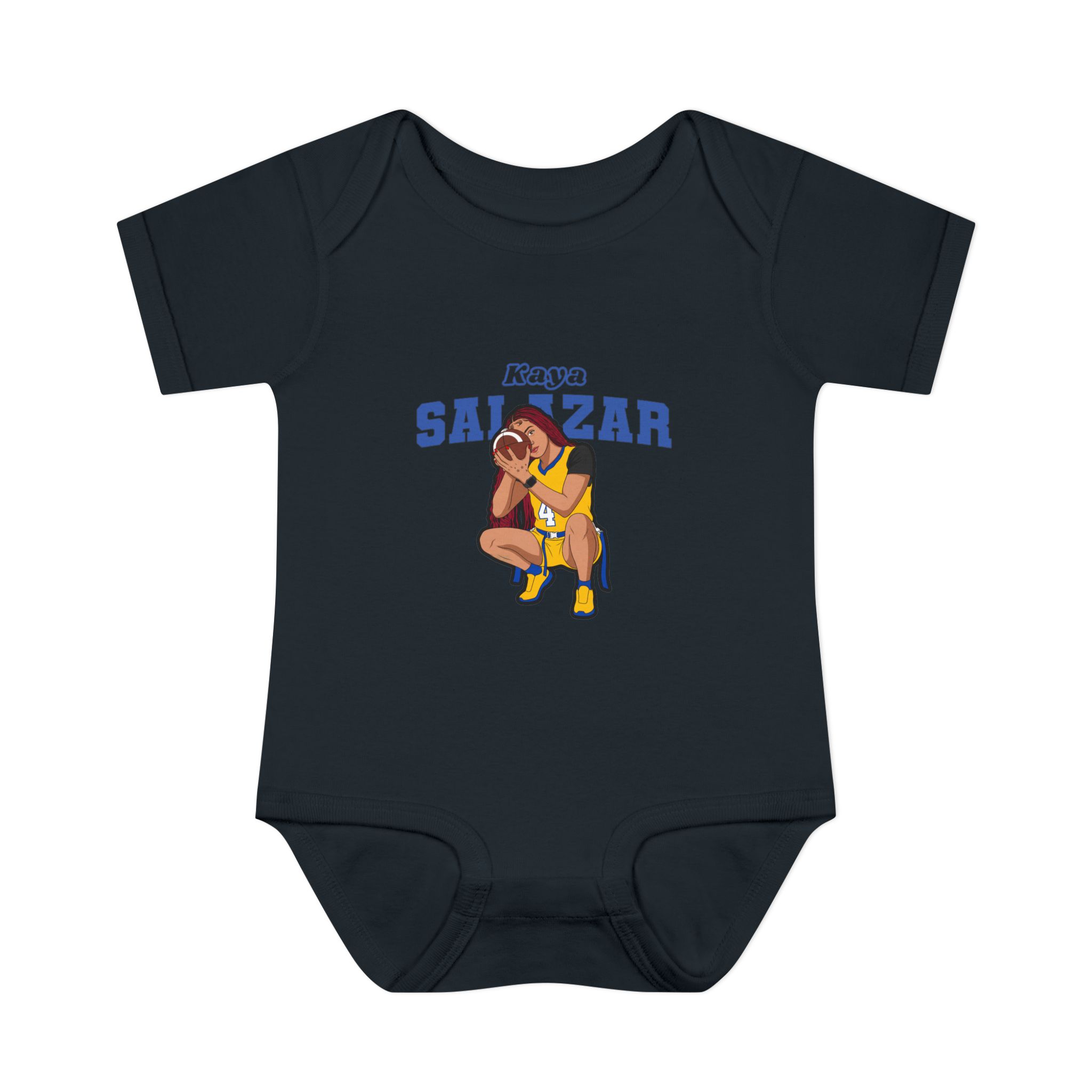 Baby Onesie — character_name_arch in Black