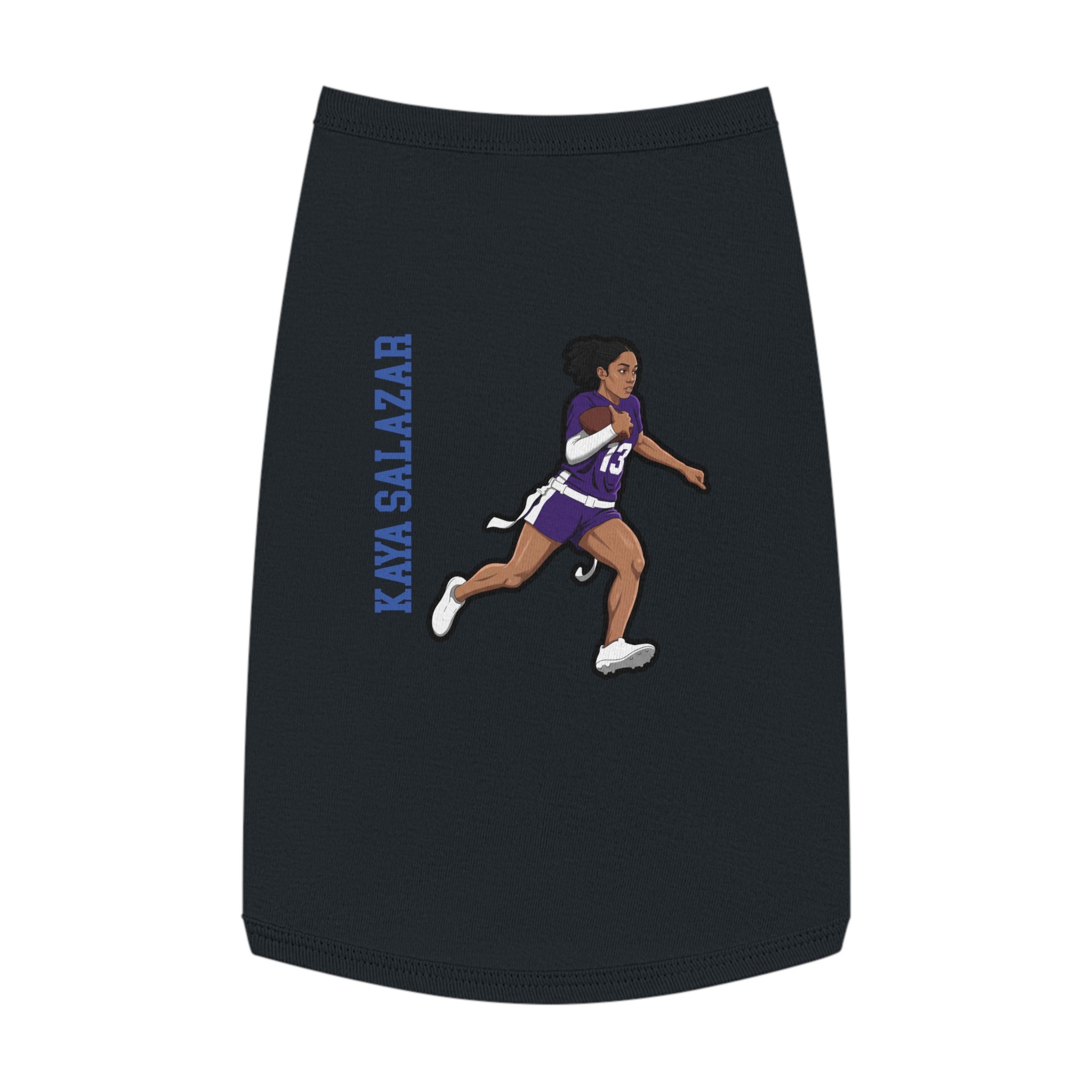 Pet Tank Top — character_name_vertical in White