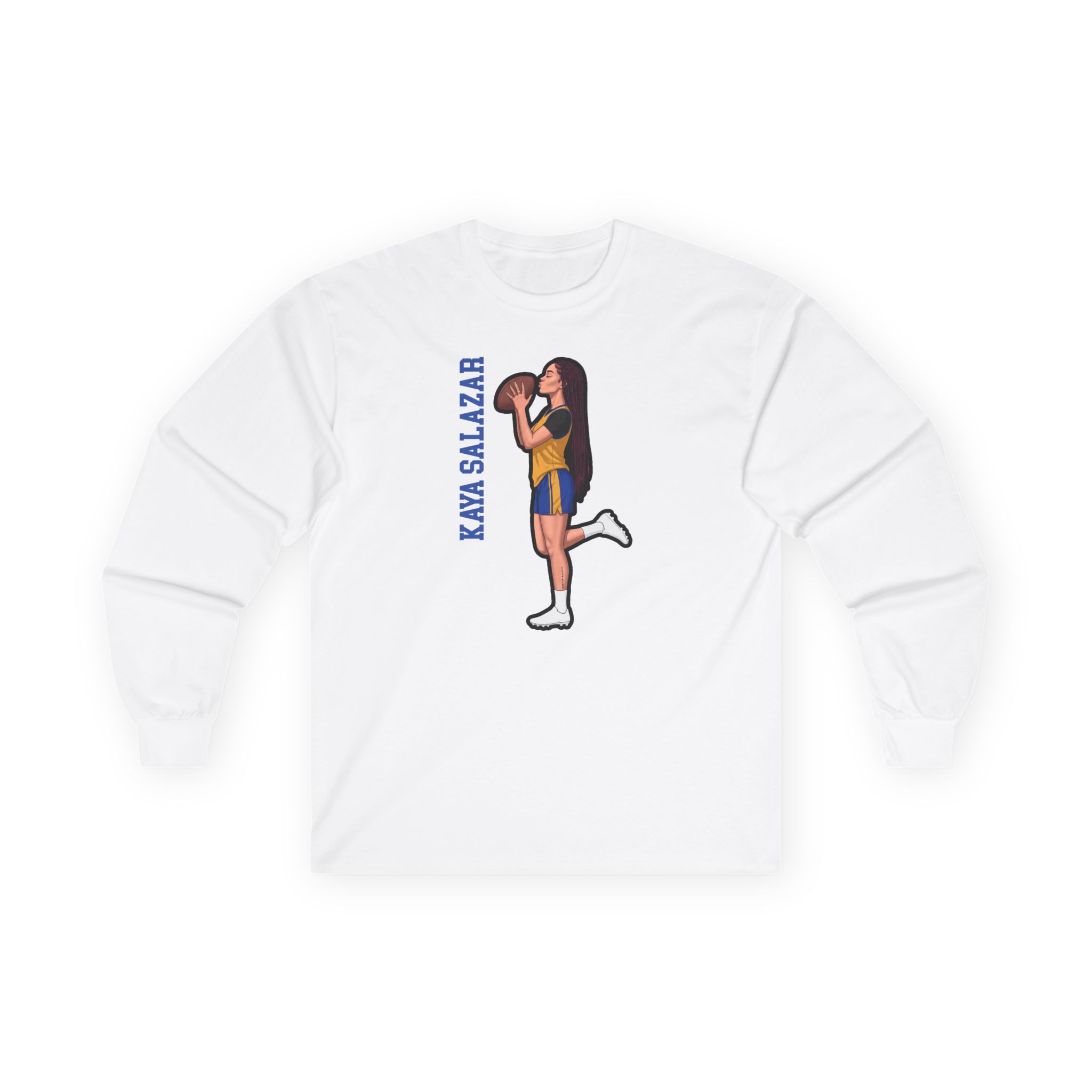 Long Sleeve Tee — character_name_vertical in White