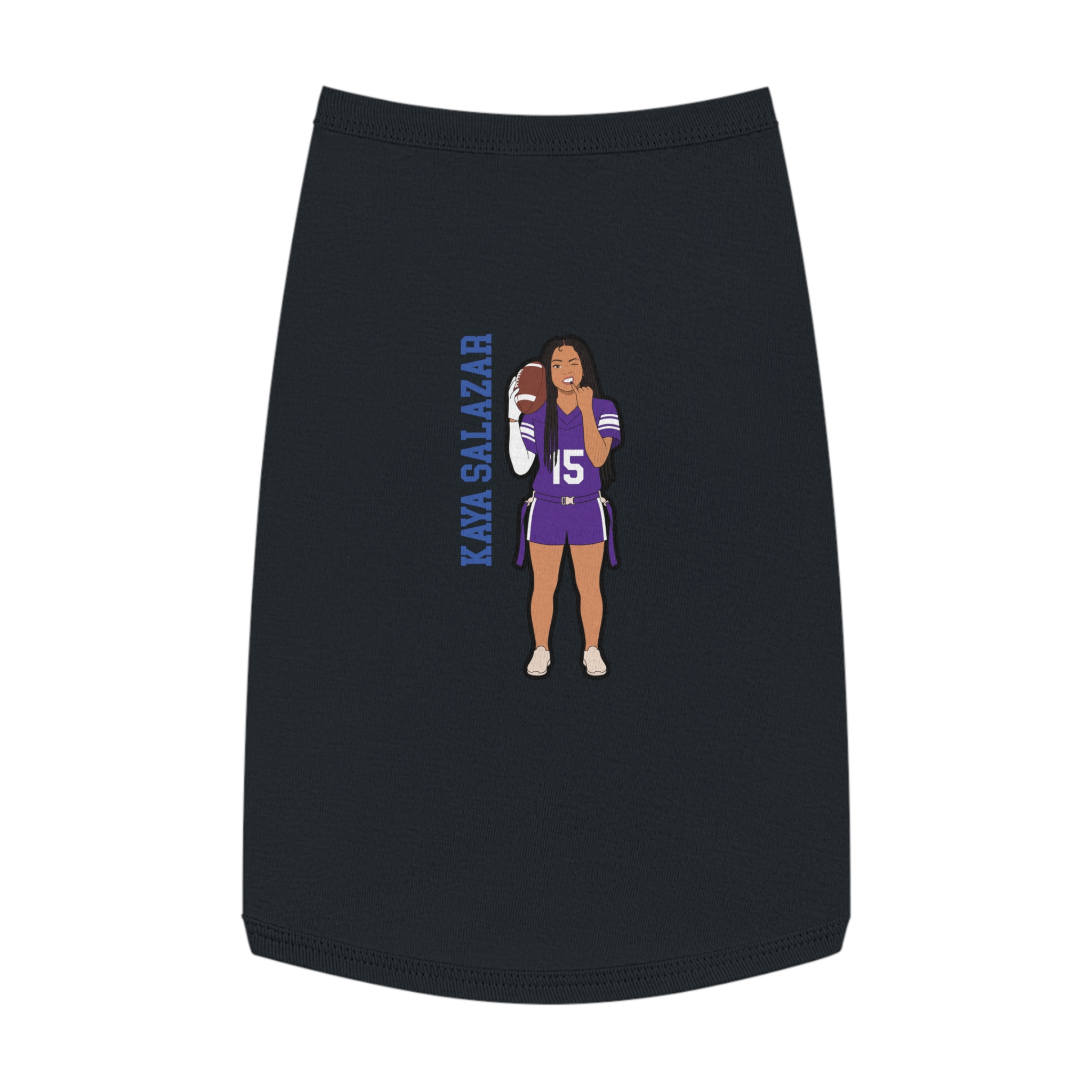 Pet Tank Top — character_name_vertical in White