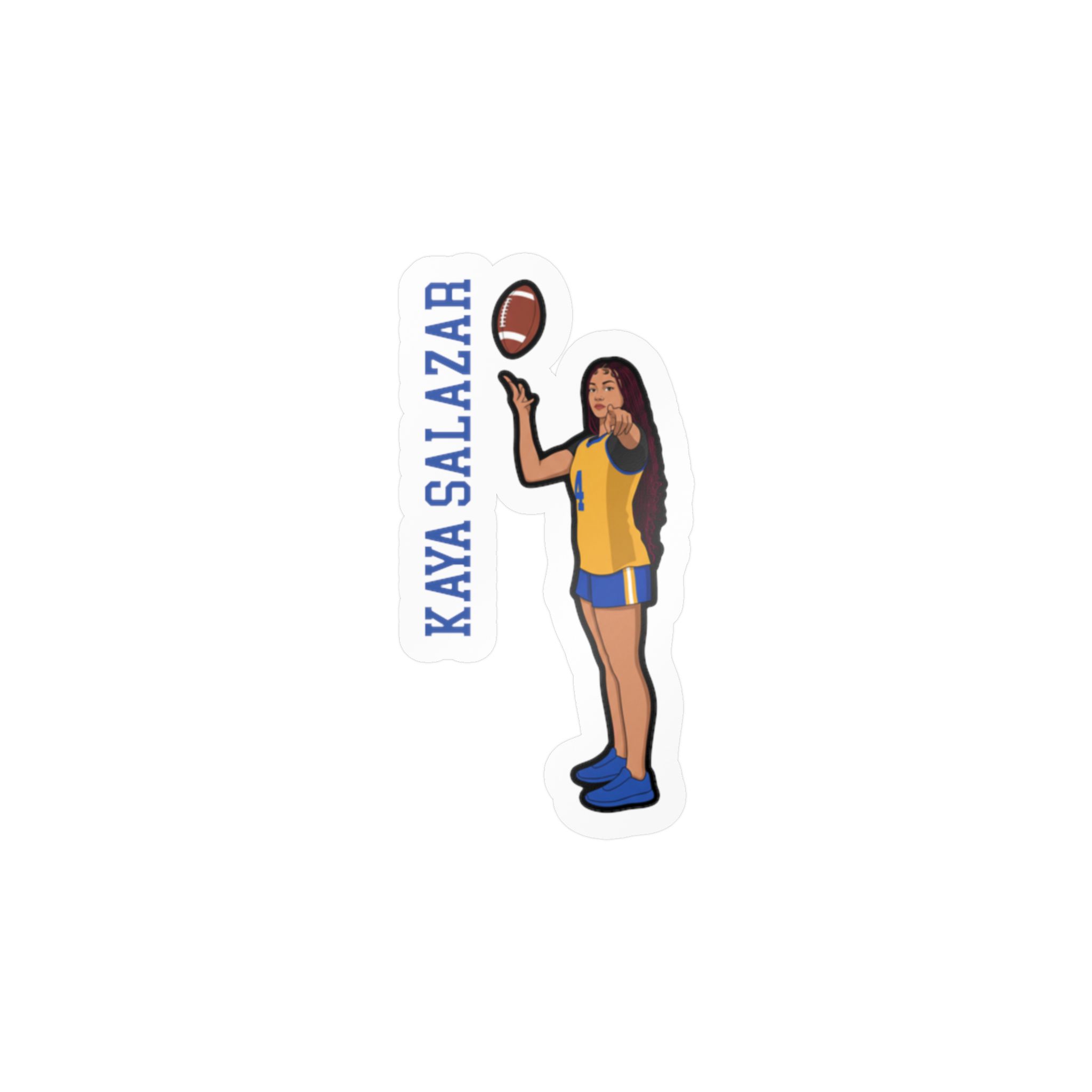 Vinyl Sticker — character_name_vertical in Classic