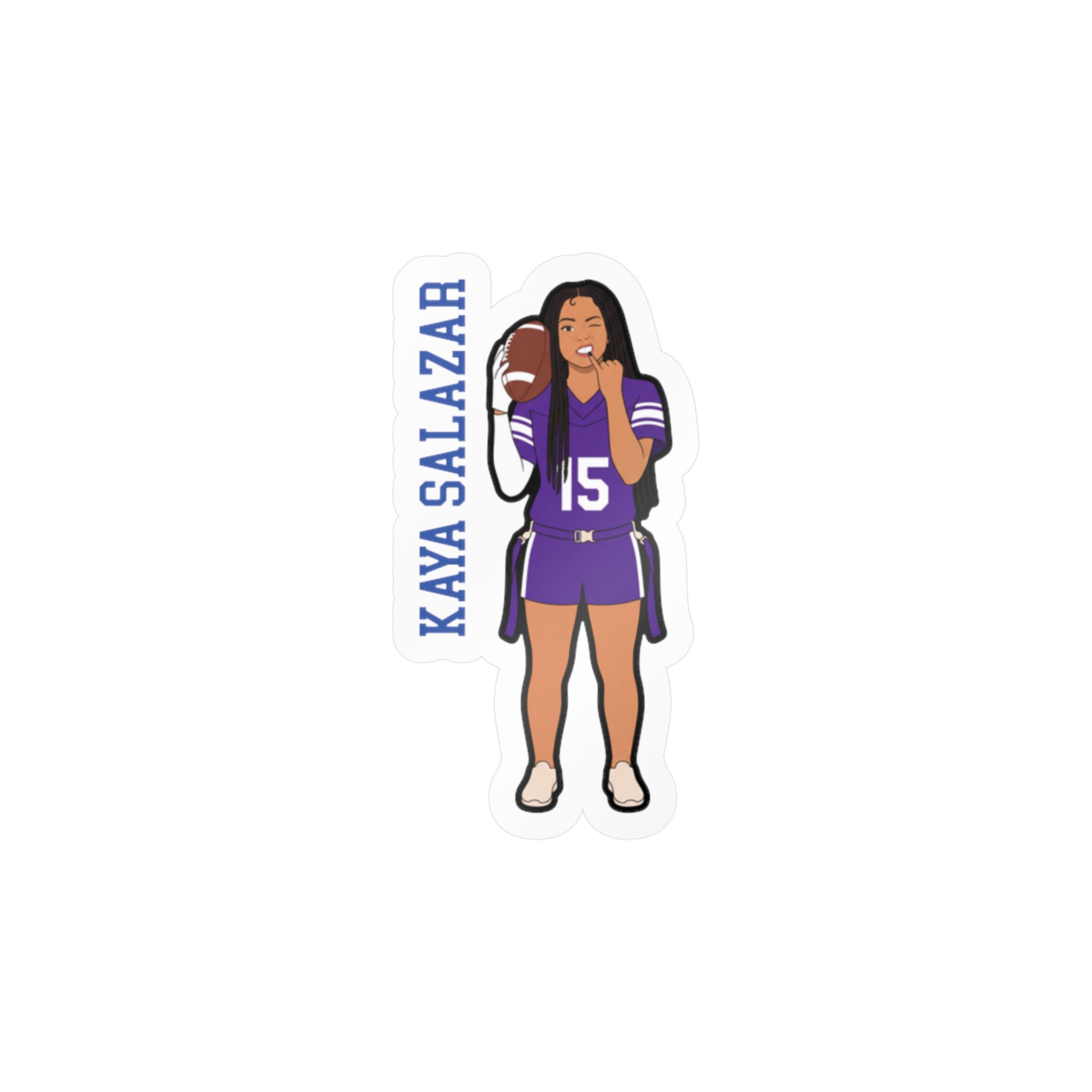 Vinyl Sticker — character_name_vertical in Classic