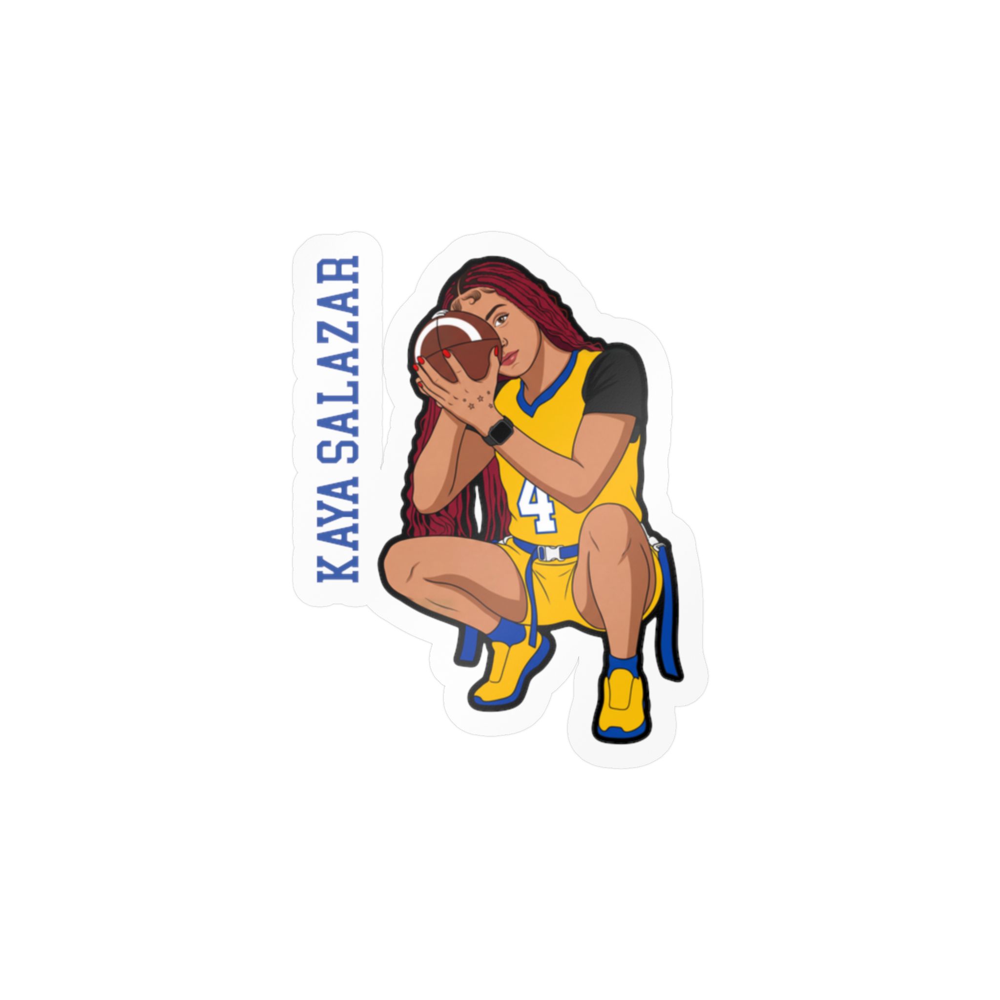 Vinyl Sticker — character_name_vertical in Classic