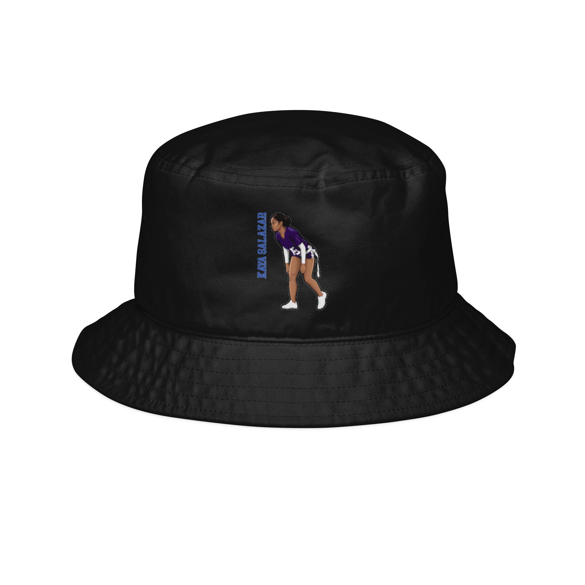 Bucket Hat — character_name_vertical in Black