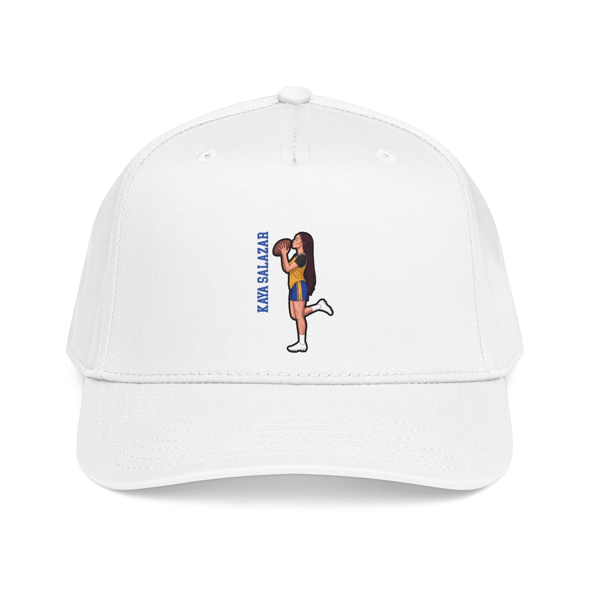 Baseball Cap — character_name_vertical in White