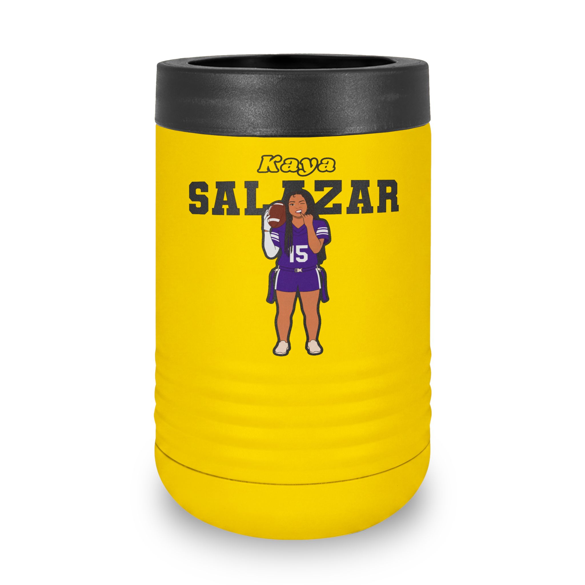 Stainless Can Cooler — character_name_arch in Yellow