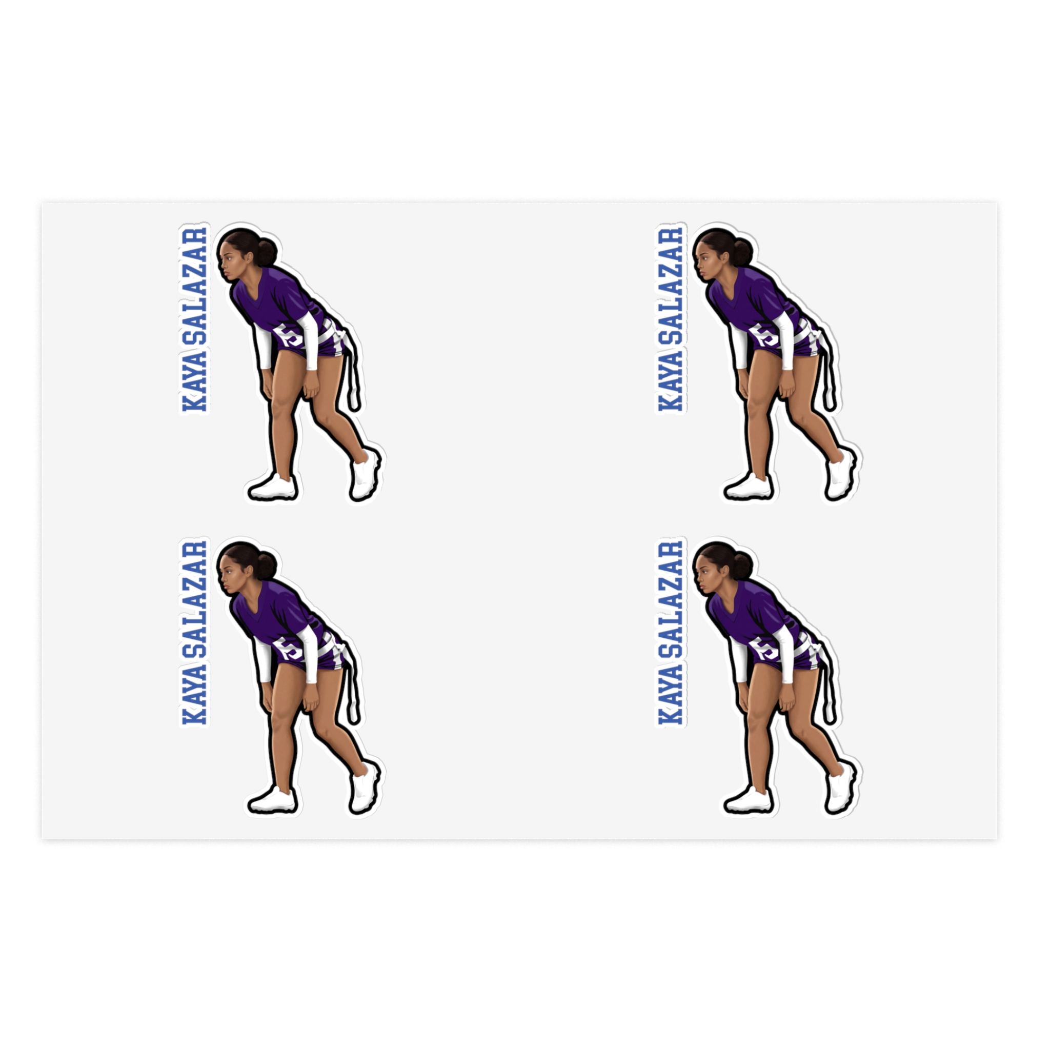 Sticker Sheet — character_name_vertical in Classic