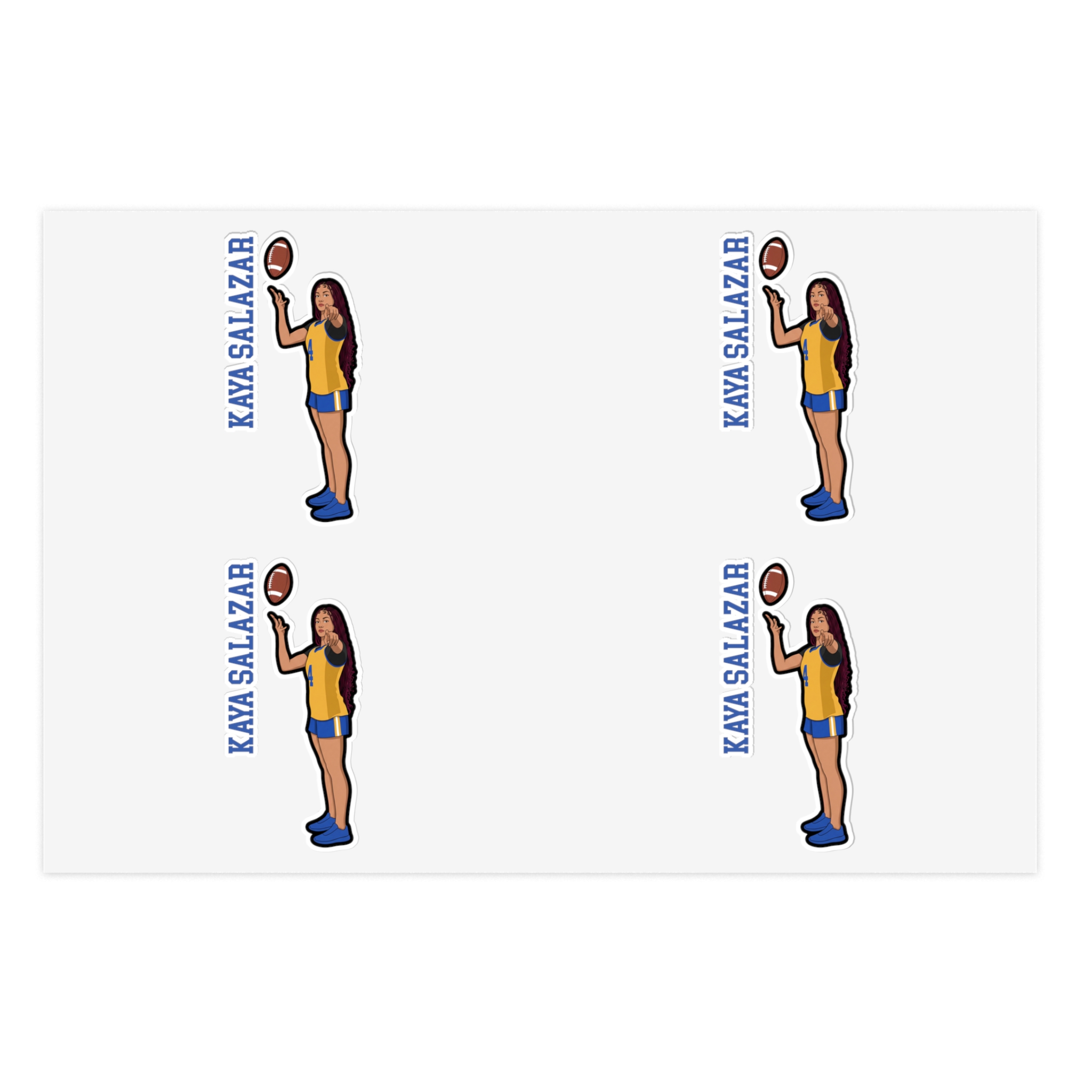 Sticker Sheet — character_name_vertical in Classic