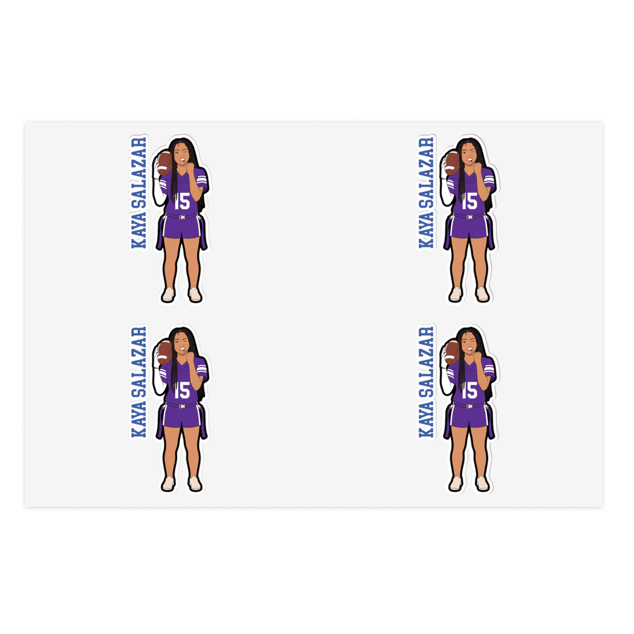 Sticker Sheet — character_name_vertical in Classic