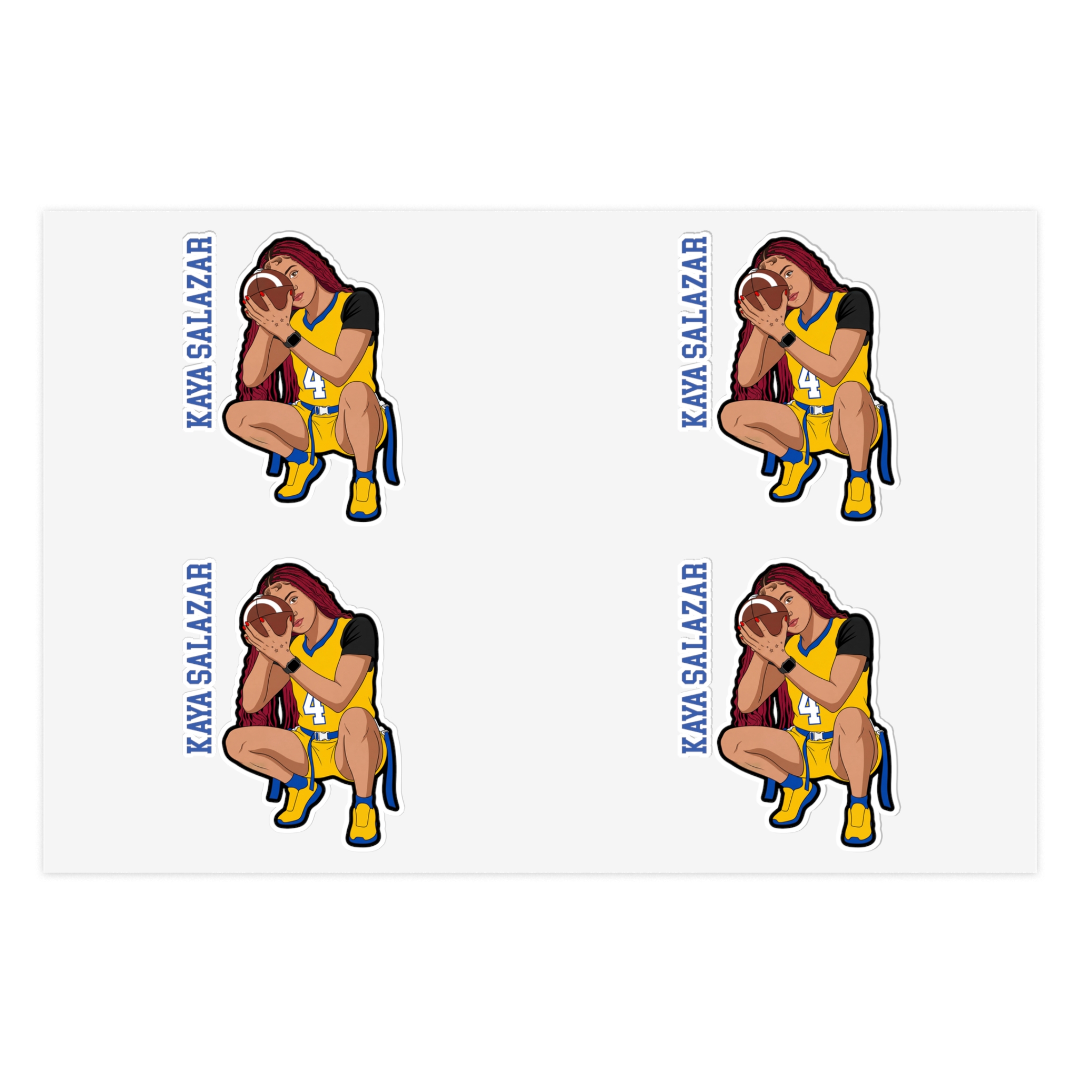 Sticker Sheet — character_name_vertical in Classic